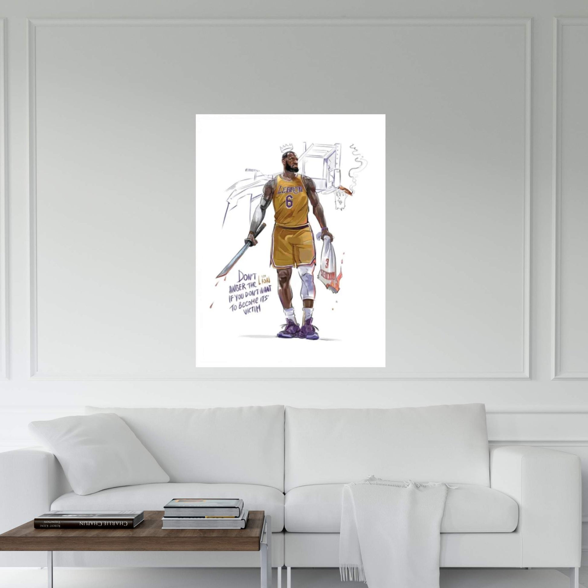 Don't Anger The Lion Canvas Wall Art - Y Canvas