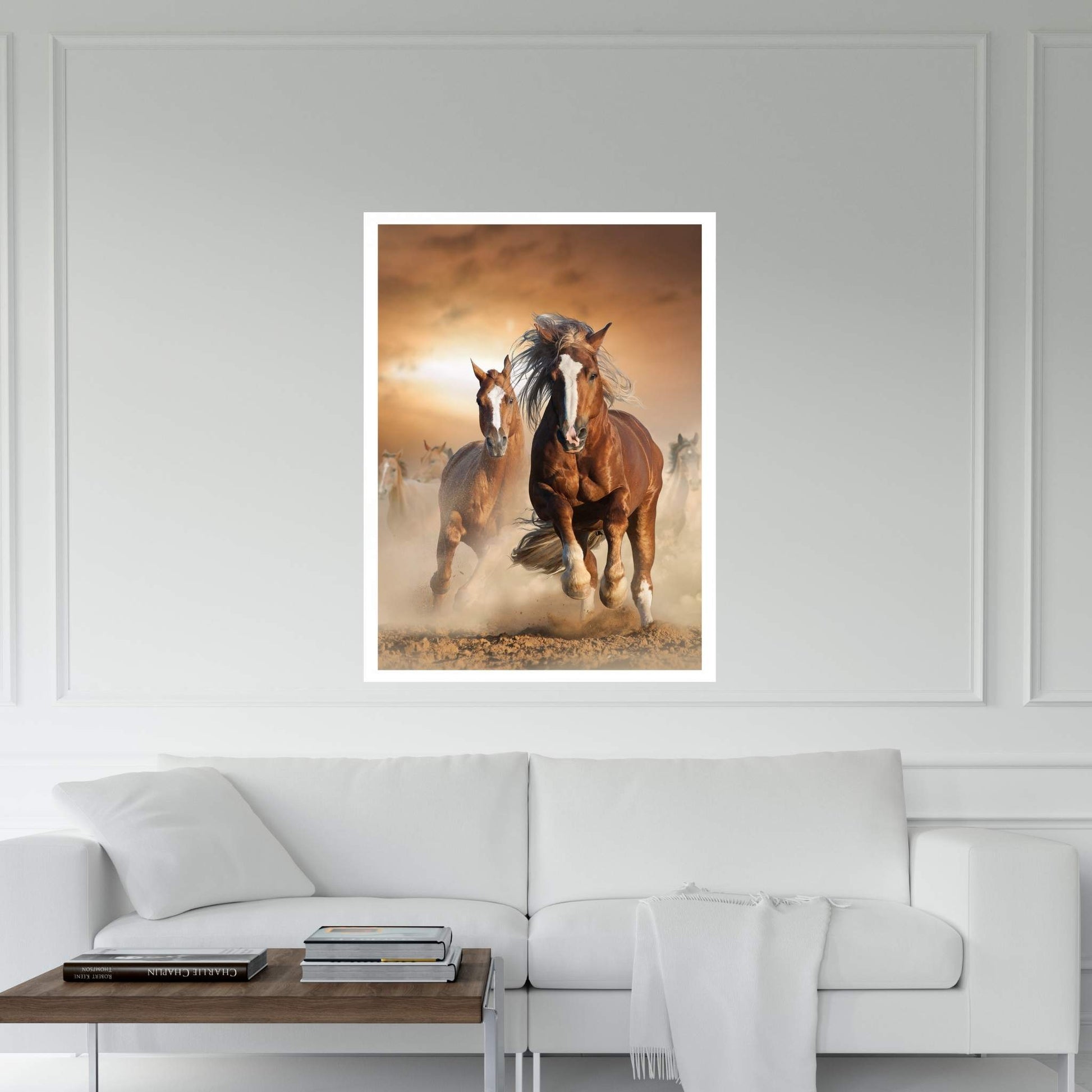 Beautiful Brown Horse Canvas Wall Art , Animal Wall Art - Y Canvas