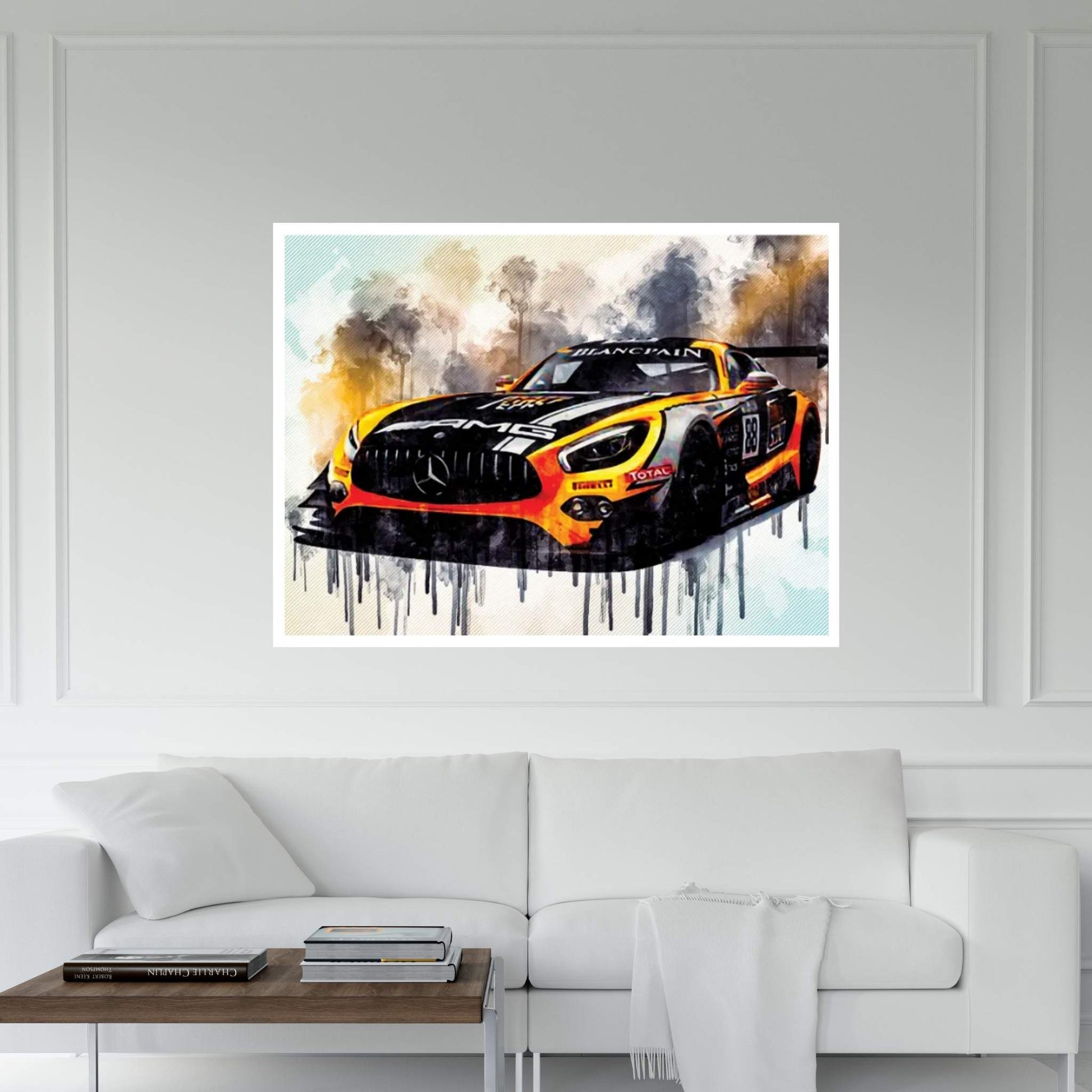 Mercedes-Amg 2018 Akka Asp Dtm Racing Tuning German Sports Cars Canvas Wall Art - Y Canvas