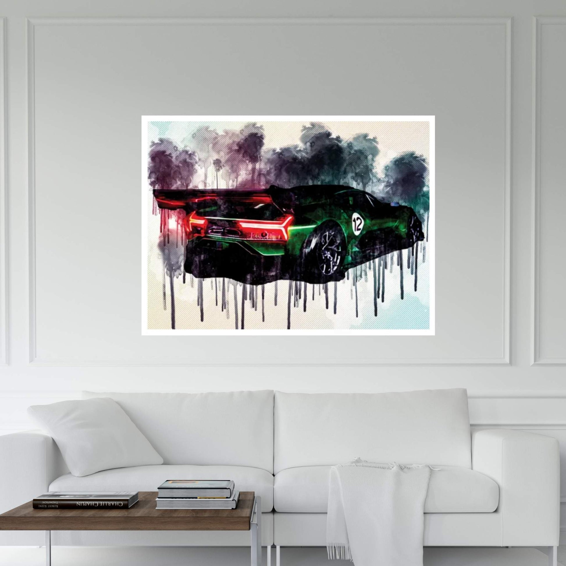 Brabham Bt62 2019 Hypercar Rear View Exterior Canvas Wall Art - Y Canvas