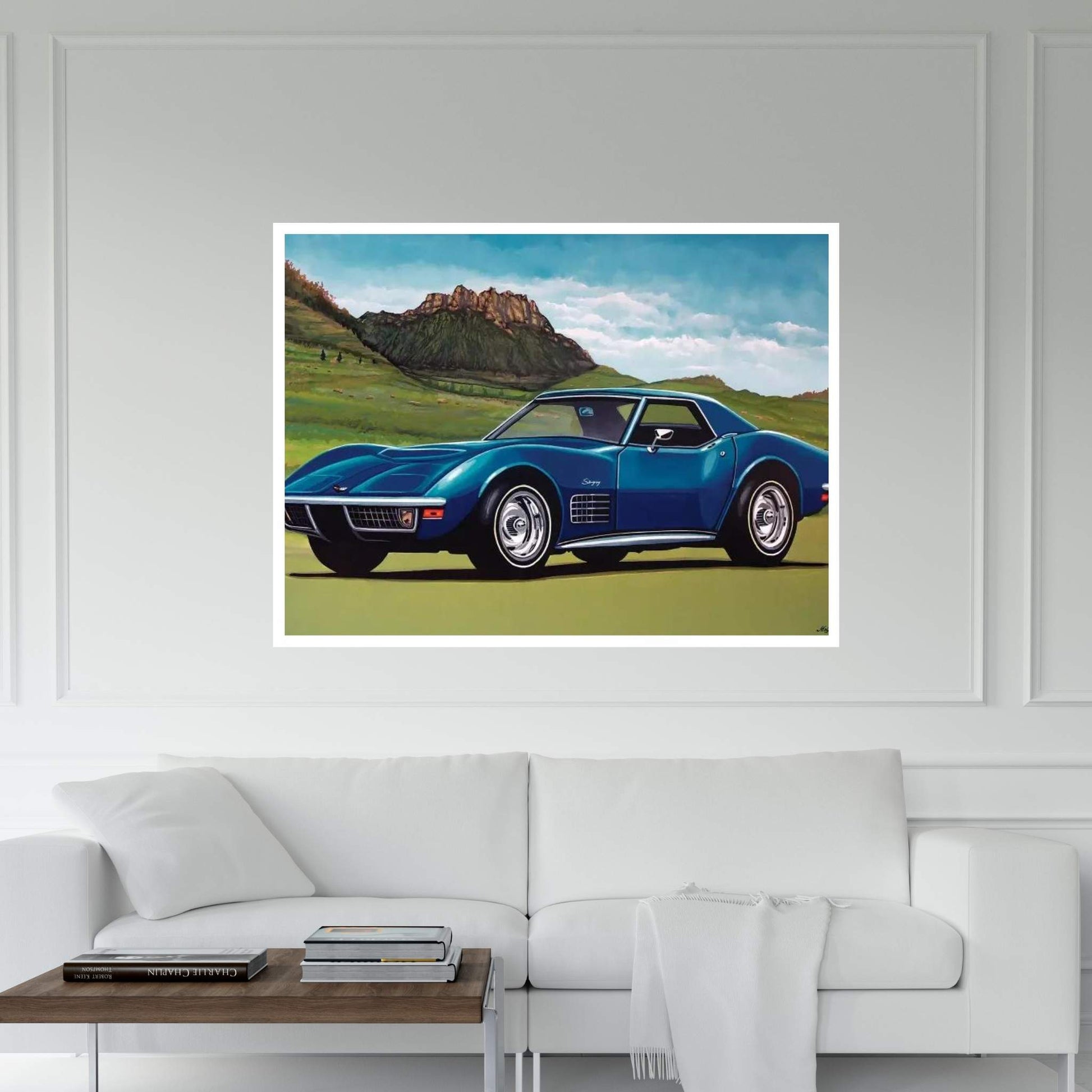 Chevrolet Corvette Stingray 1969 Canvas Wall Art - Y Canvas