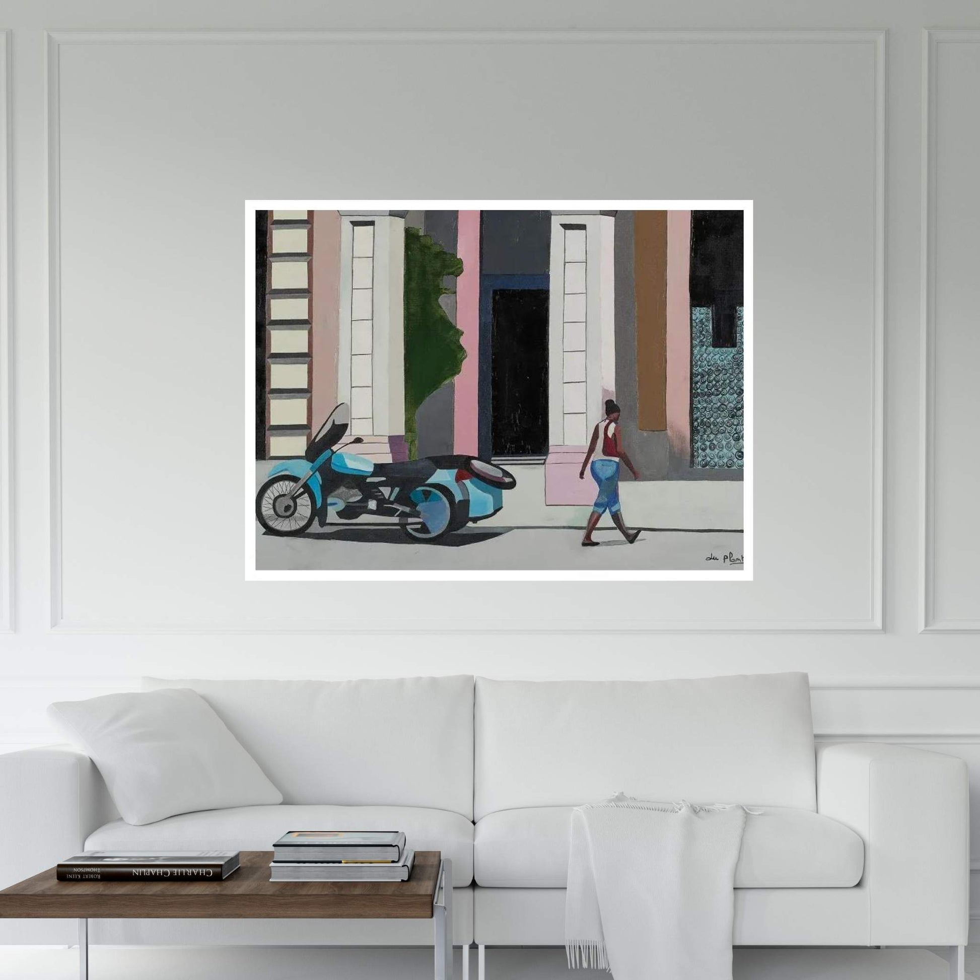 Havana Motorcycle Canvas Wall Art - Y Canvas