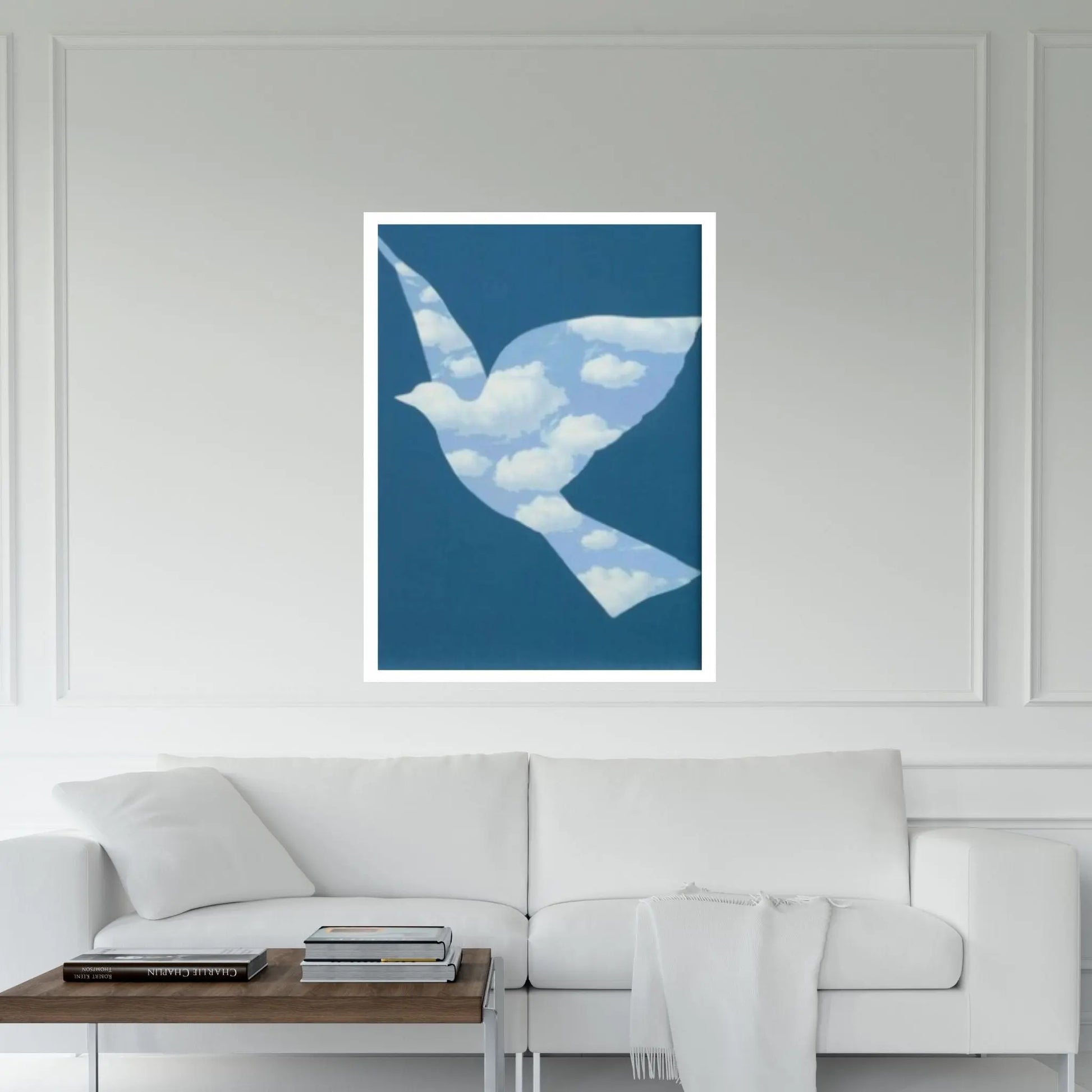 Rene Magritte Sky Bird Canvas Wall Art Poster, Reproduced Wall Decor Print - Y Canvas
