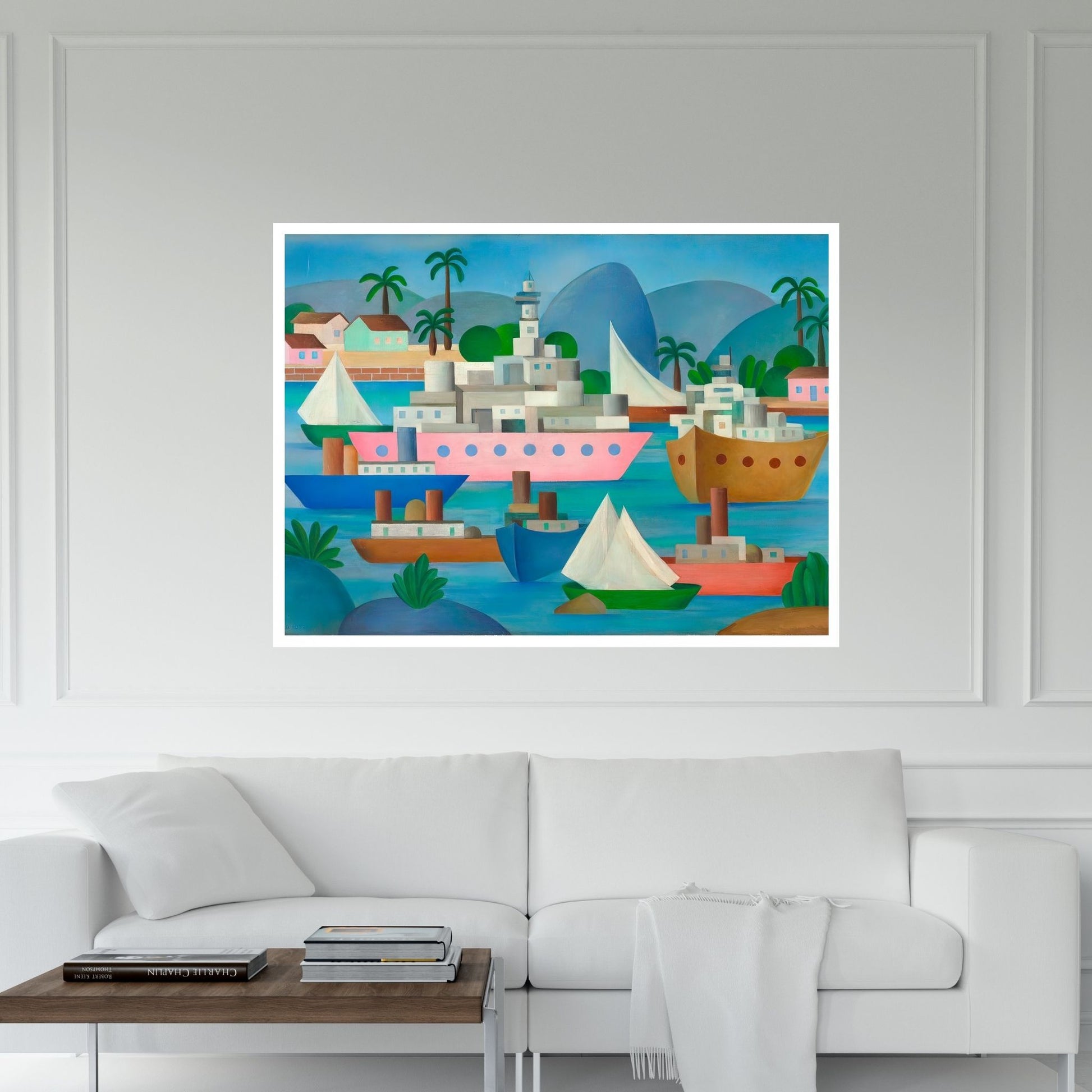 Tarsila do Amaral ''Port I ''Canvas Wall Art - Y Canvas