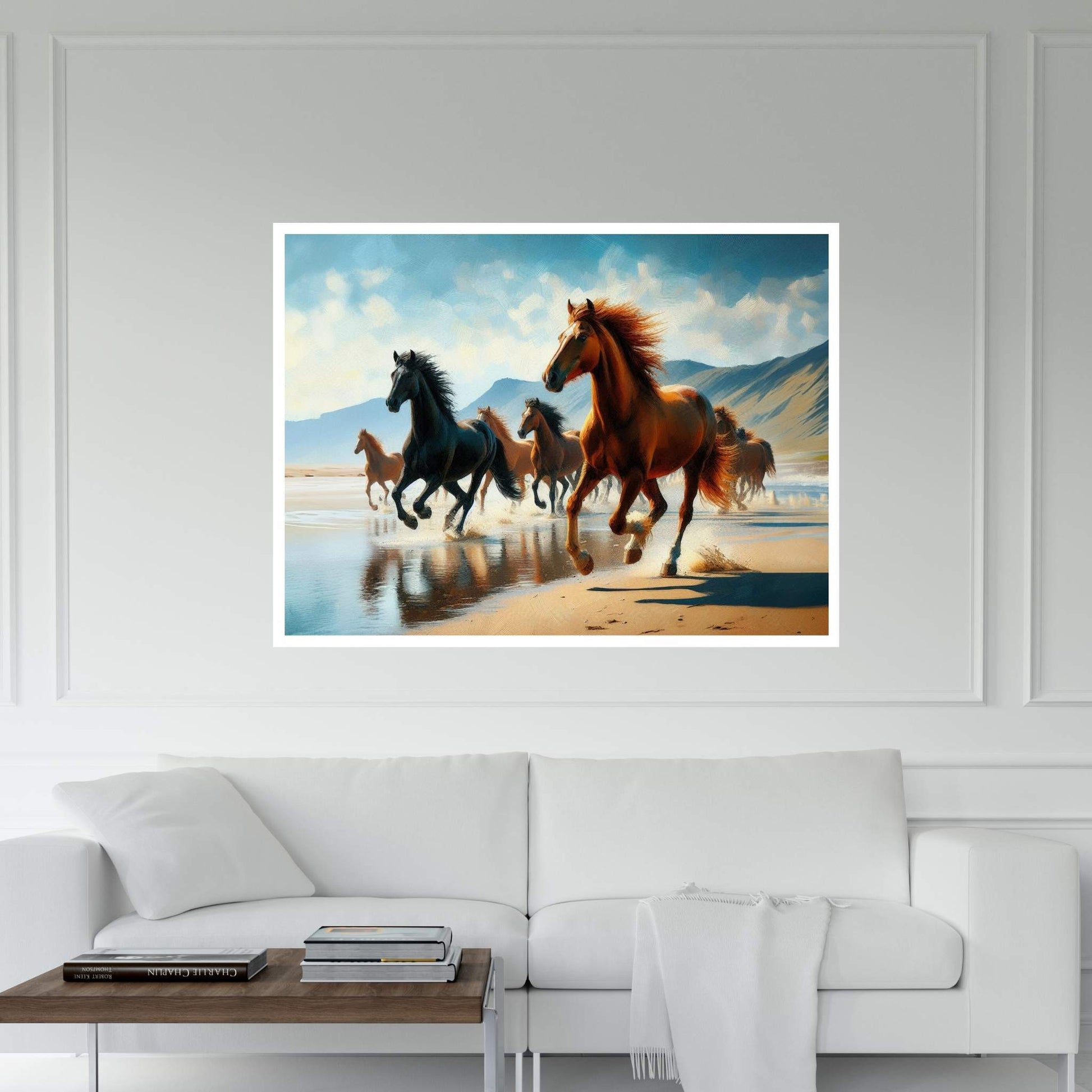 Beautiful Brown Horse Canvas Wall Art , Animal Wall Art - Y Canvas