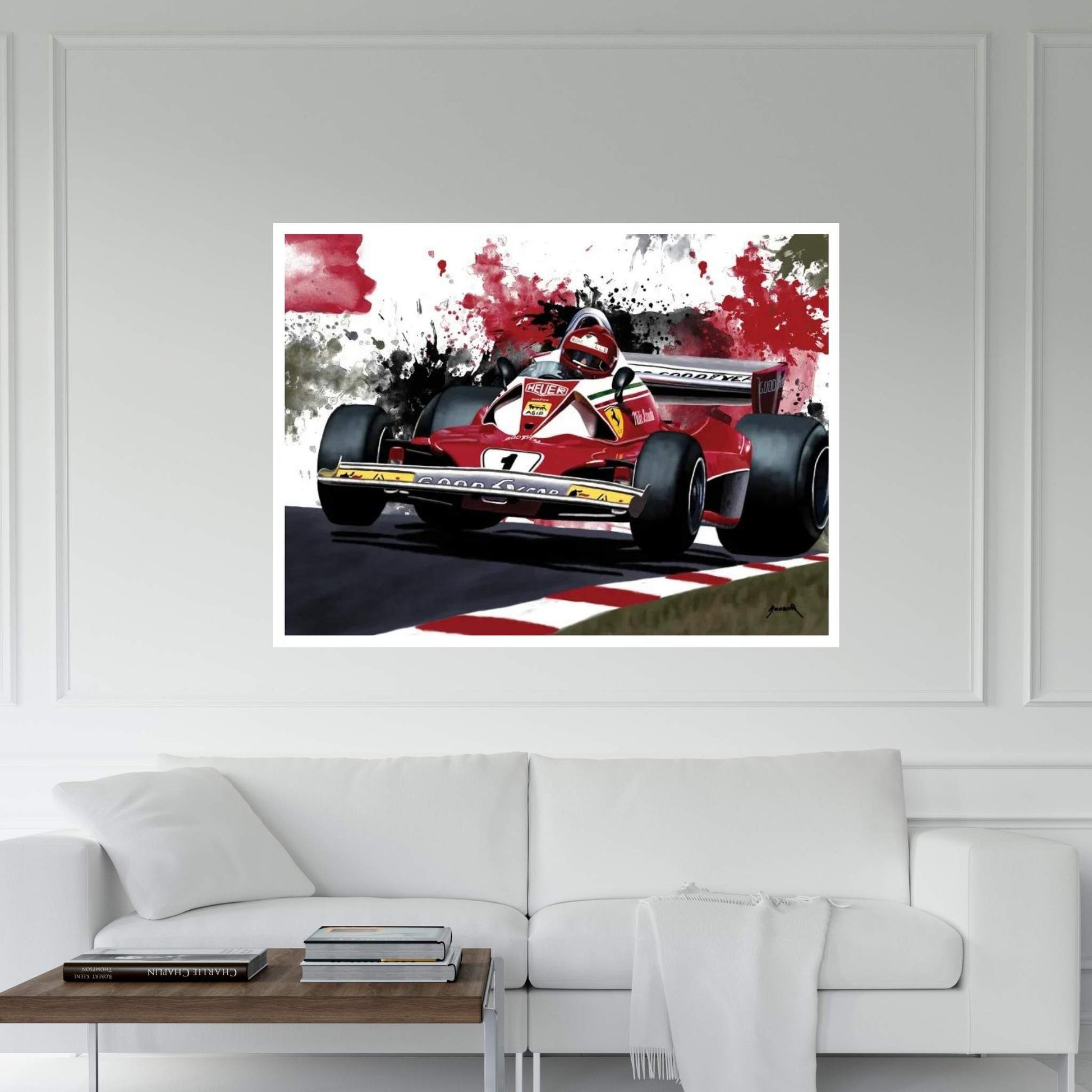 Niki Lauda's Racecar Canvas Wall Art - Y Canvas