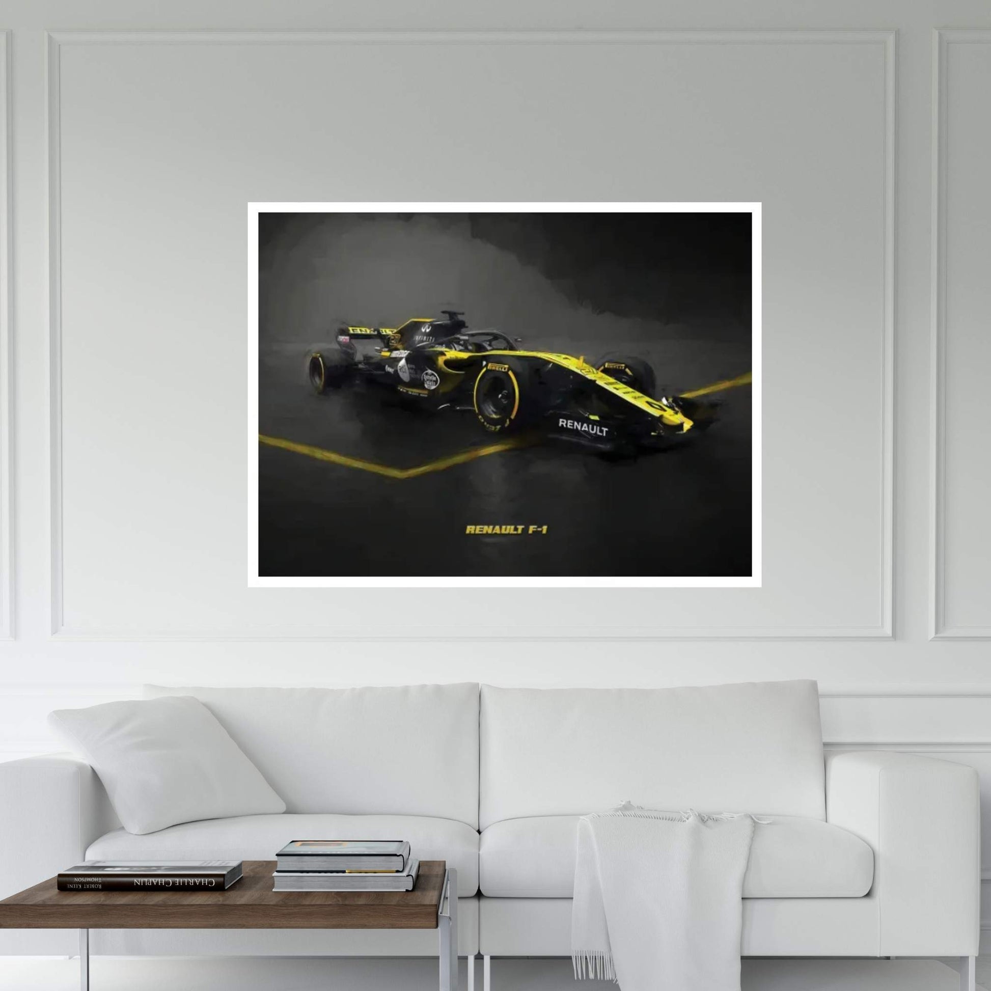 Renault F1 In Watercolor Canvas Wall Art - Y Canvas