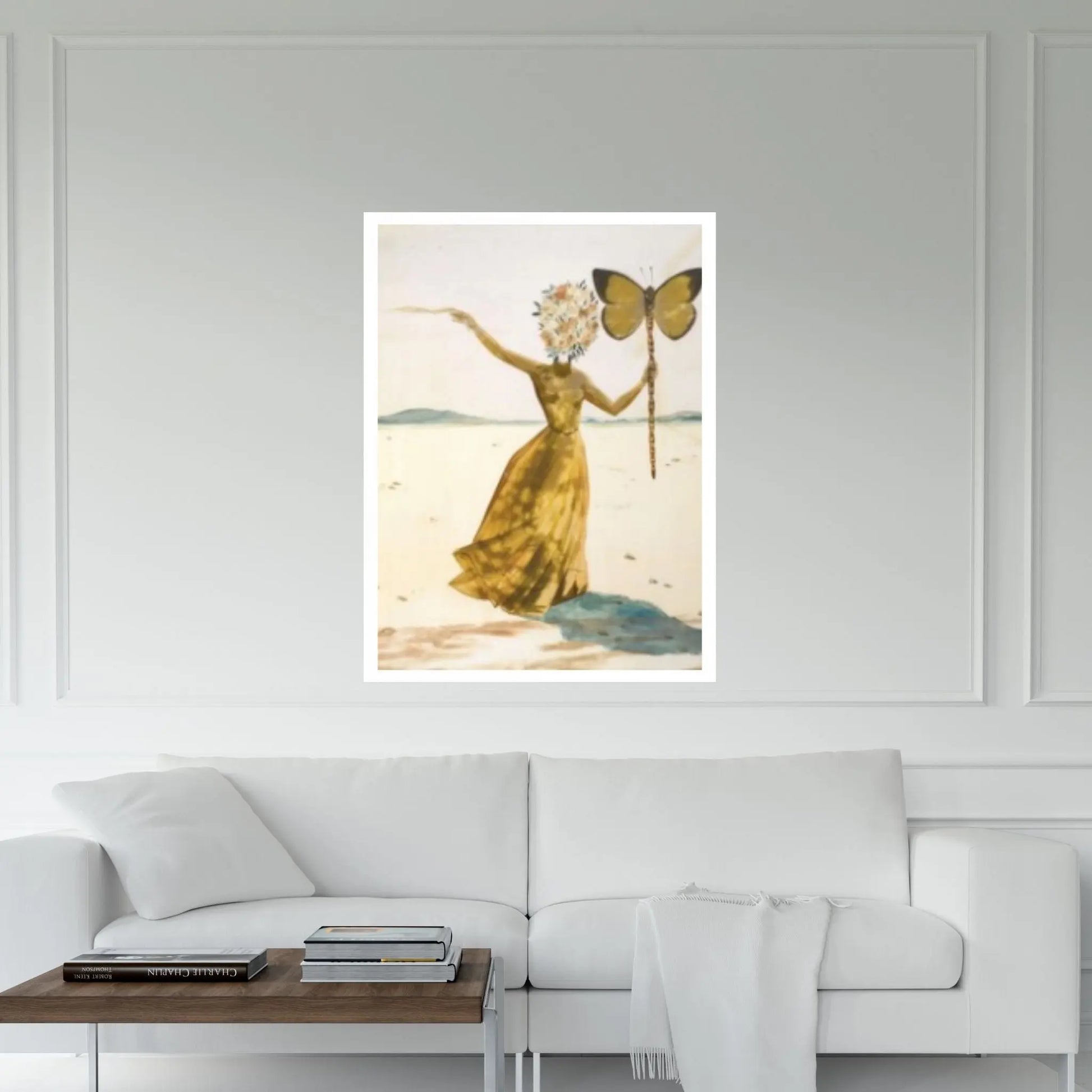 Salvador Dali Butterfly Canvas Wall Art Print, Vintage Print, Dali Poster - Y Canvas