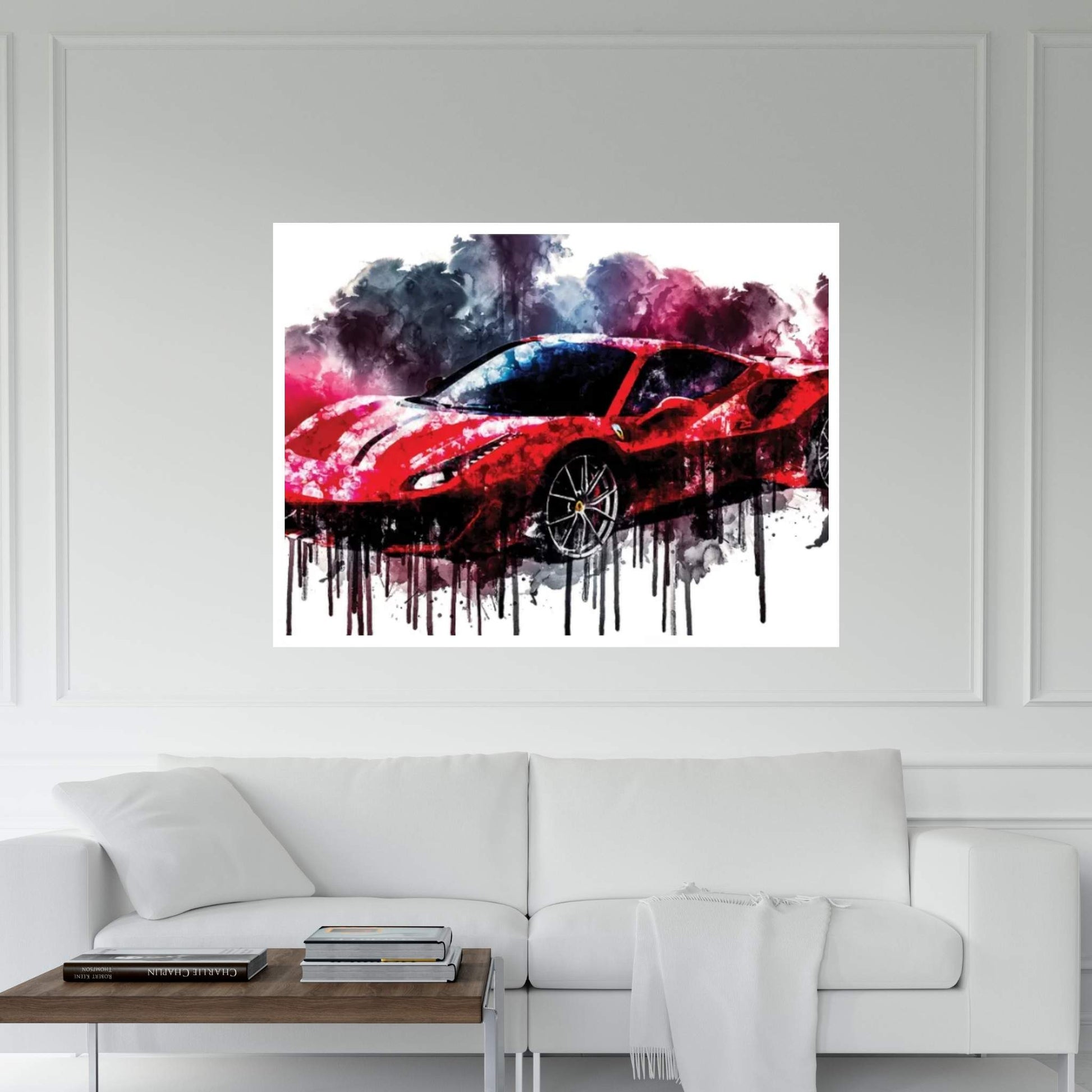 2018 Ferrari 488 Pista Canvas Wall Art - Y Canvas