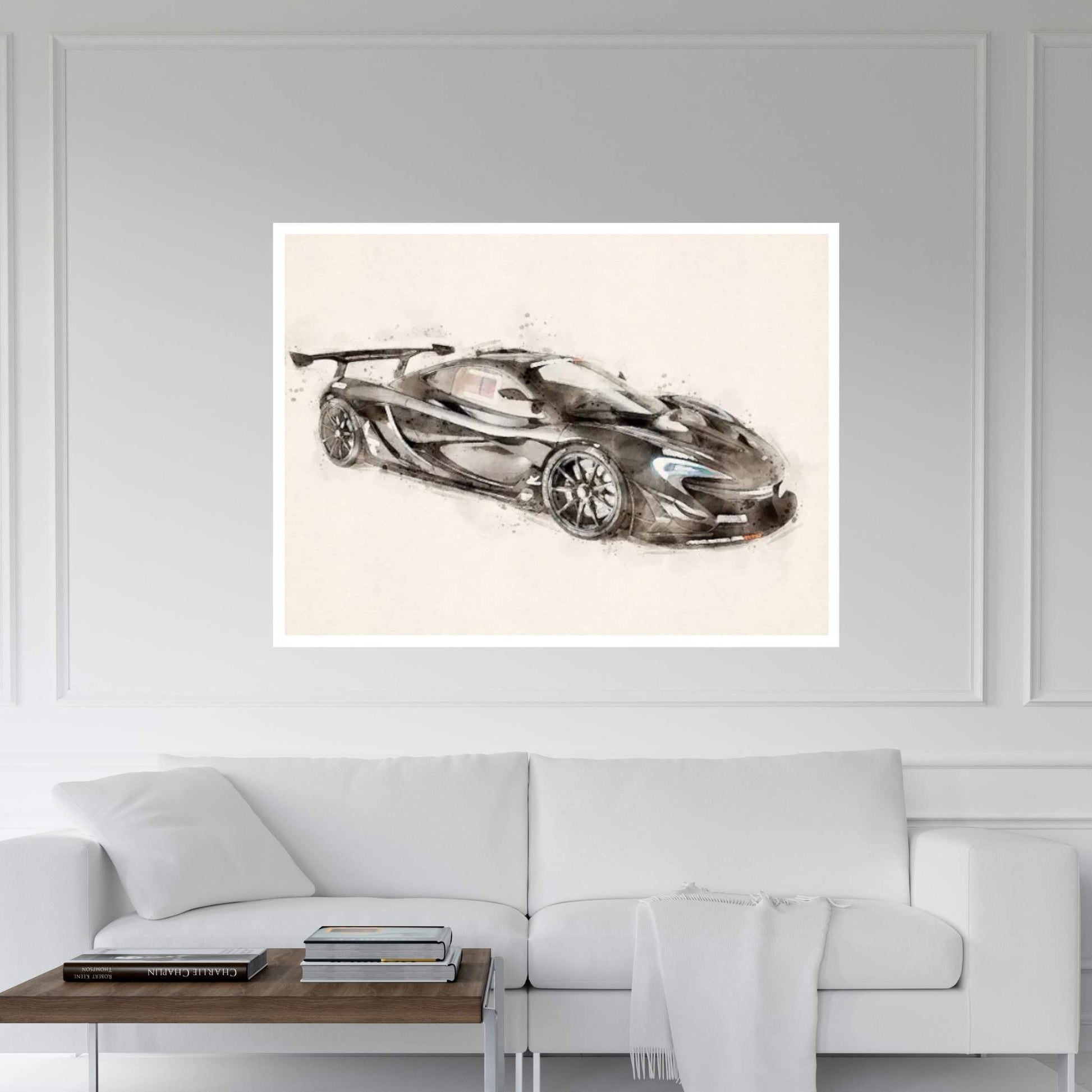 McLaren GTR V II Canvas Wall Art - Y Canvas