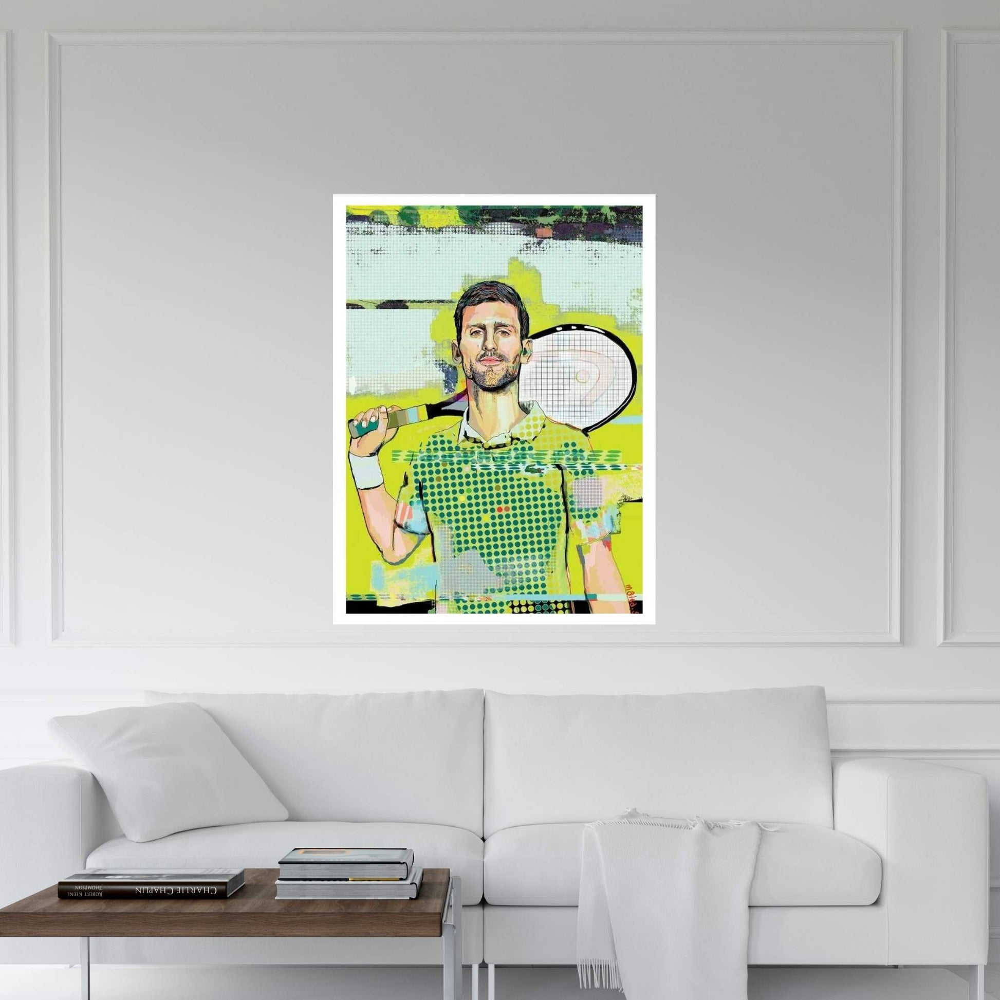 Novak Djokovic Canvas Wall Art - Y Canvas