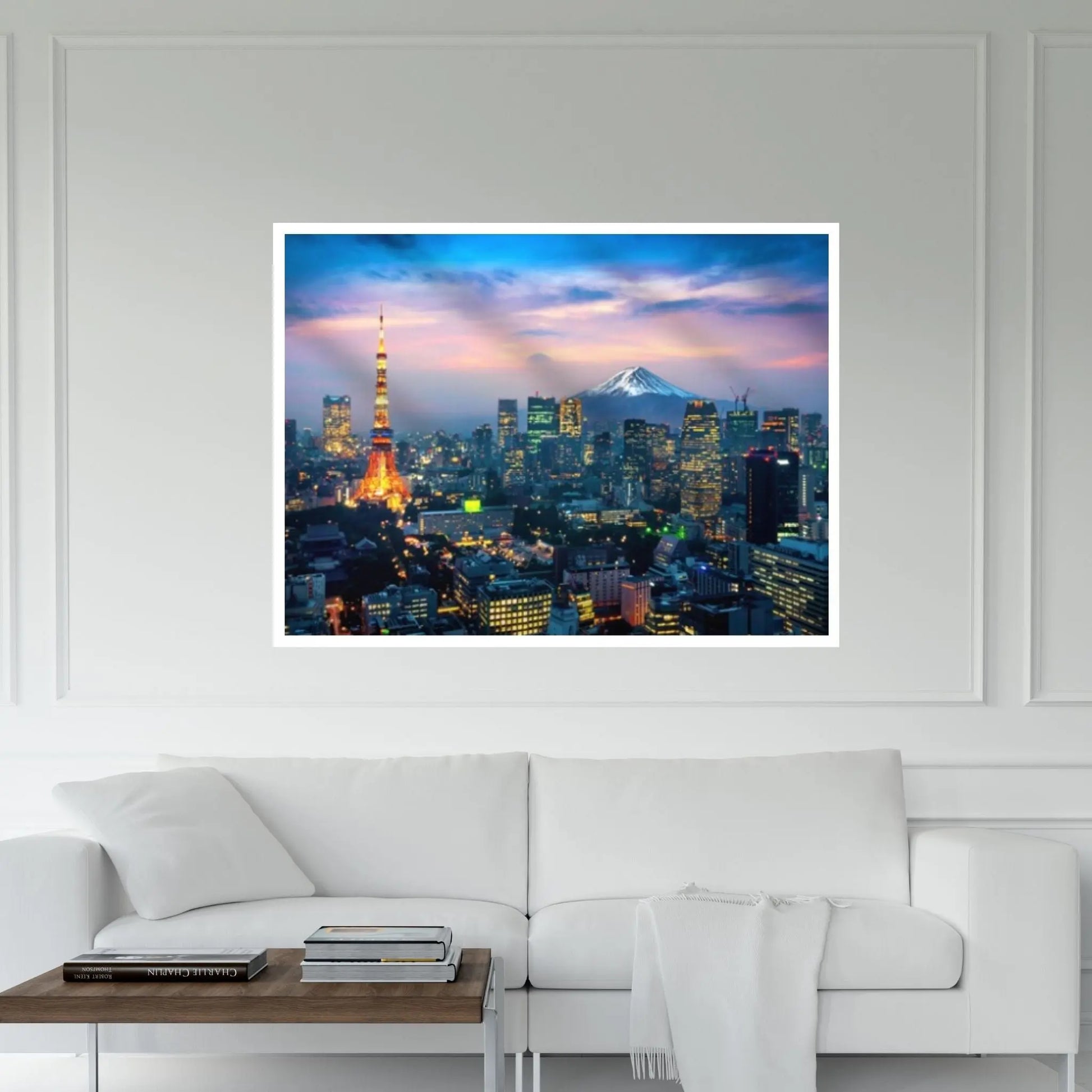 Night Tokyo Canvas Wall Art Print Poster Tokyo Poster Tokyo Photo Japan Cityscape Tokyo Skyline Canvas Art Tokyo Painting - Y Canvas