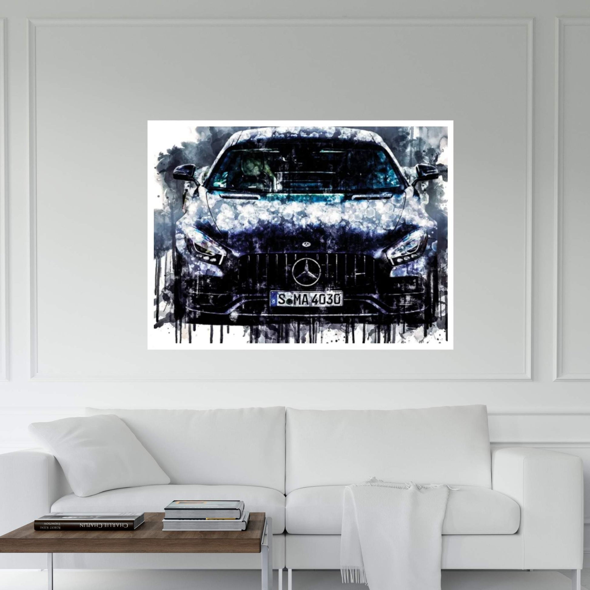 2017 Mercedes AMG GT C Edition L Canvas Wall Art - Y Canvas