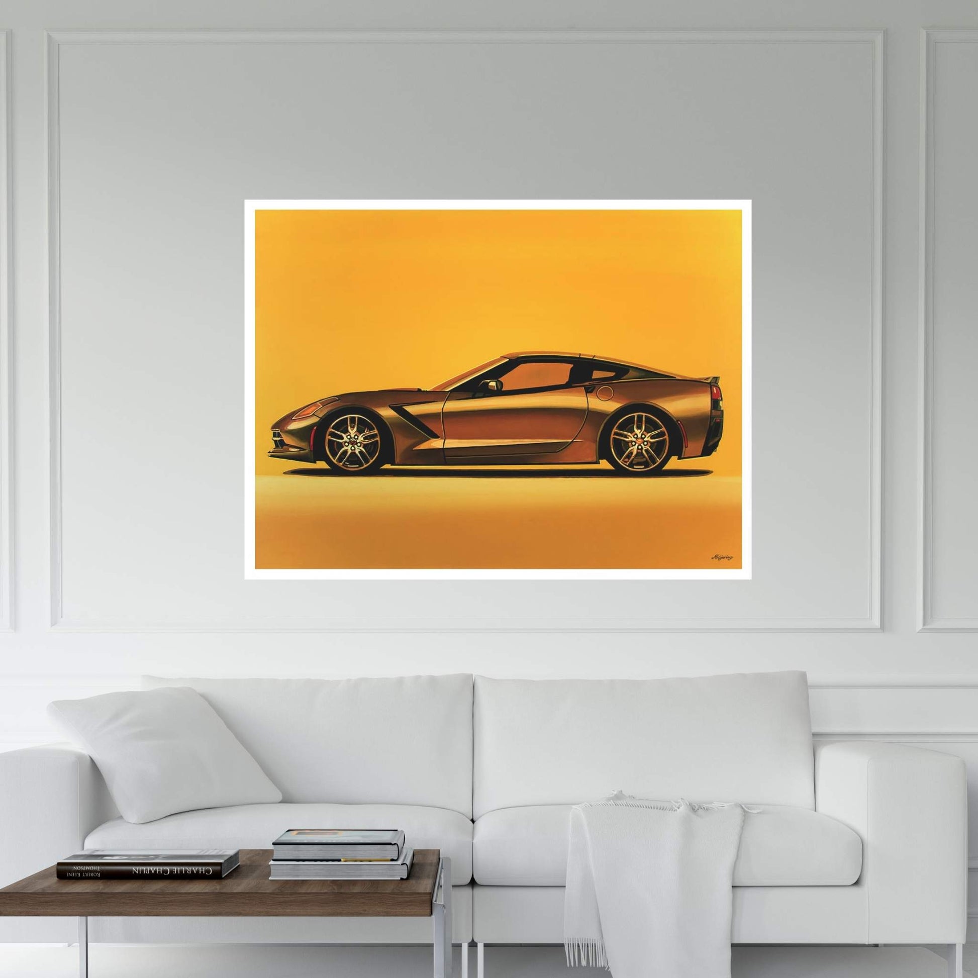 Chevrolet Corvette Stingray 2013 Canvas Wall Art - Y Canvas