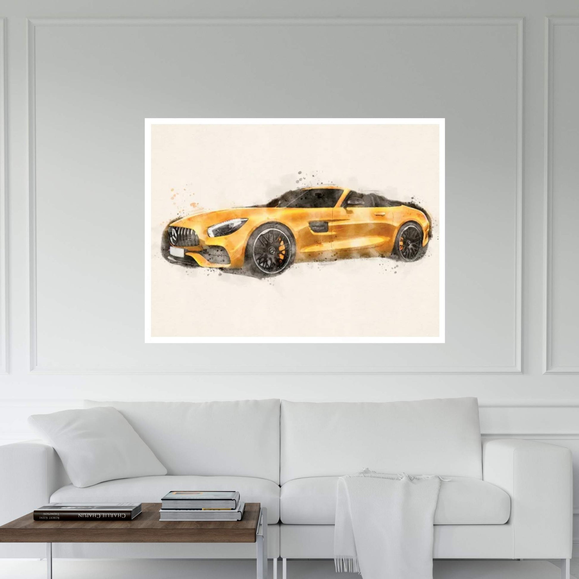 Mercedes AMG GTS Canvas Wall Art - Y Canvas