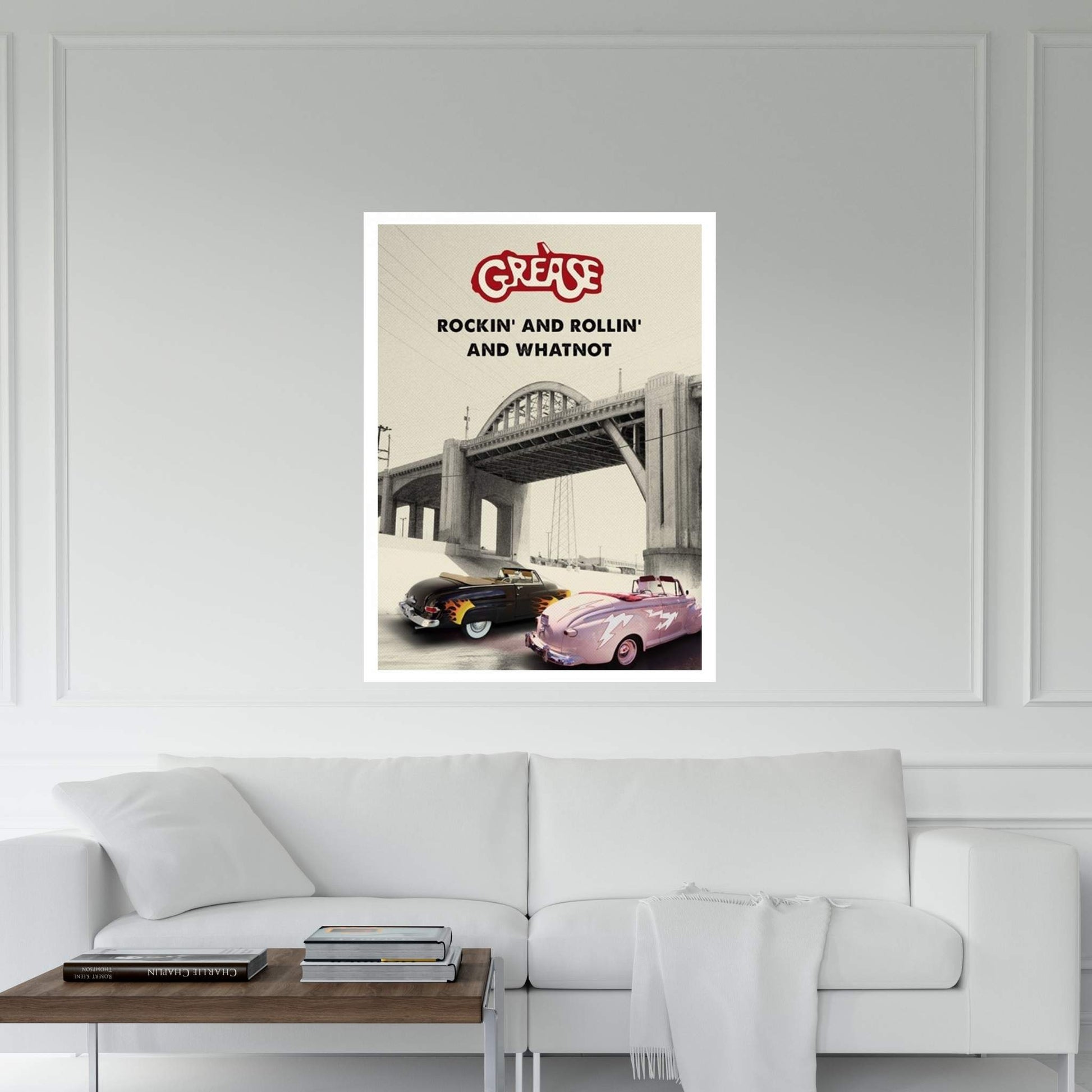 Grease Travel Movie Art Canvas Wall Art - Y Canvas