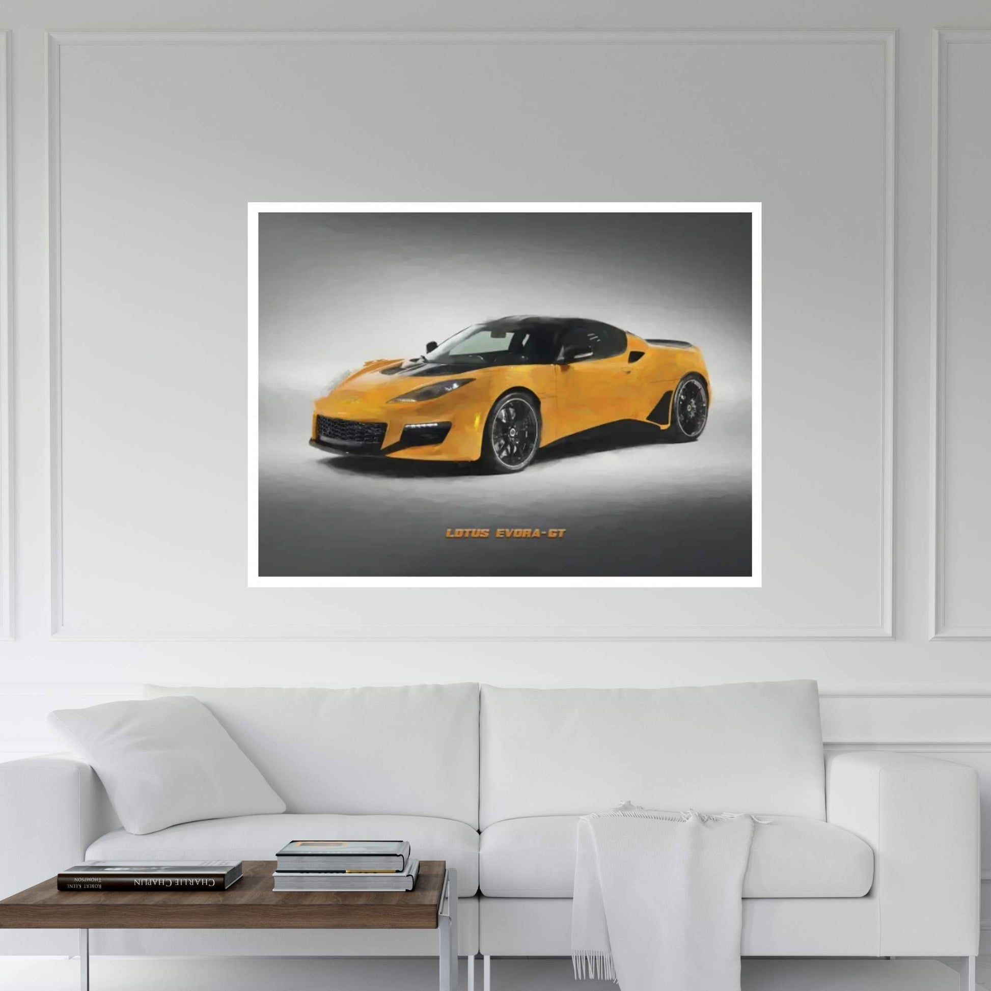 Lotus 2020 Evora GT In Watercolor Canvas Wall Art - Y Canvas