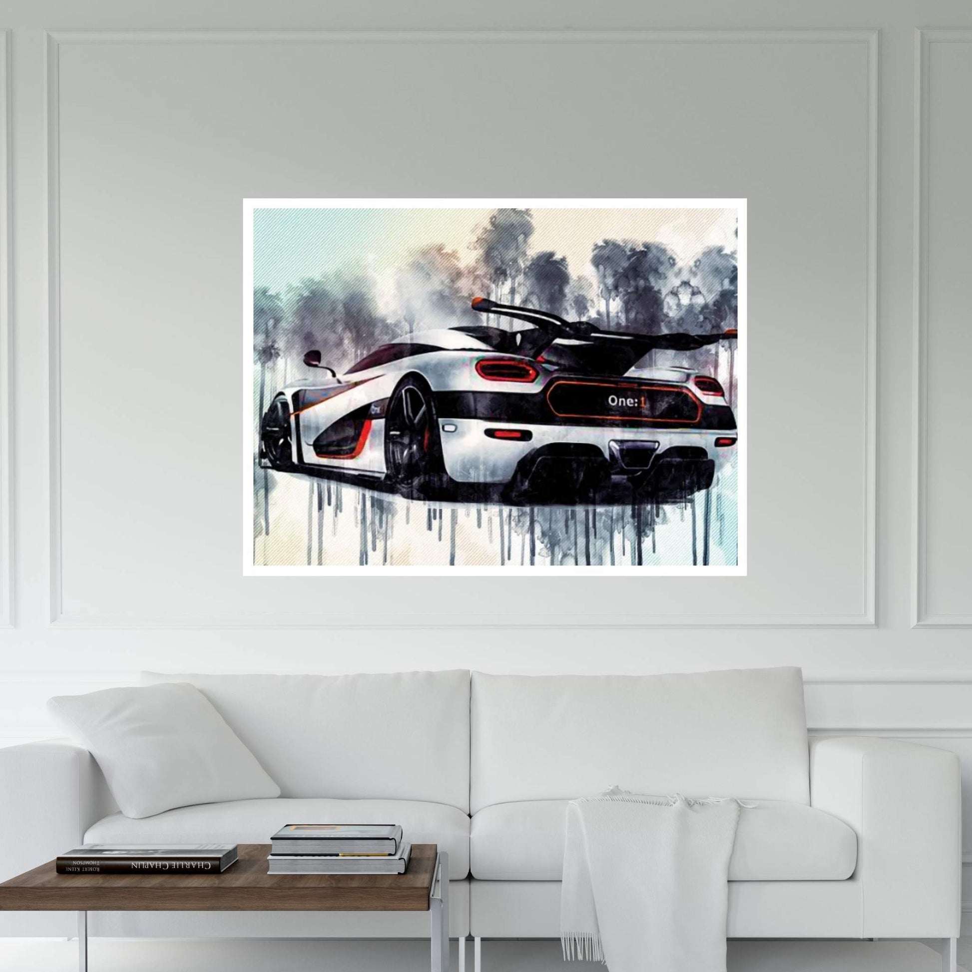 Koenigsegg One 1 Sports Car Hypercar Supercars Canvas Wall Art - Y Canvas