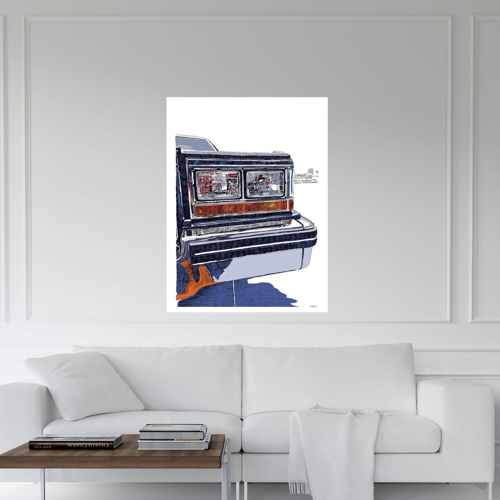 Headlights Canvas Wall Art - Y Canvas