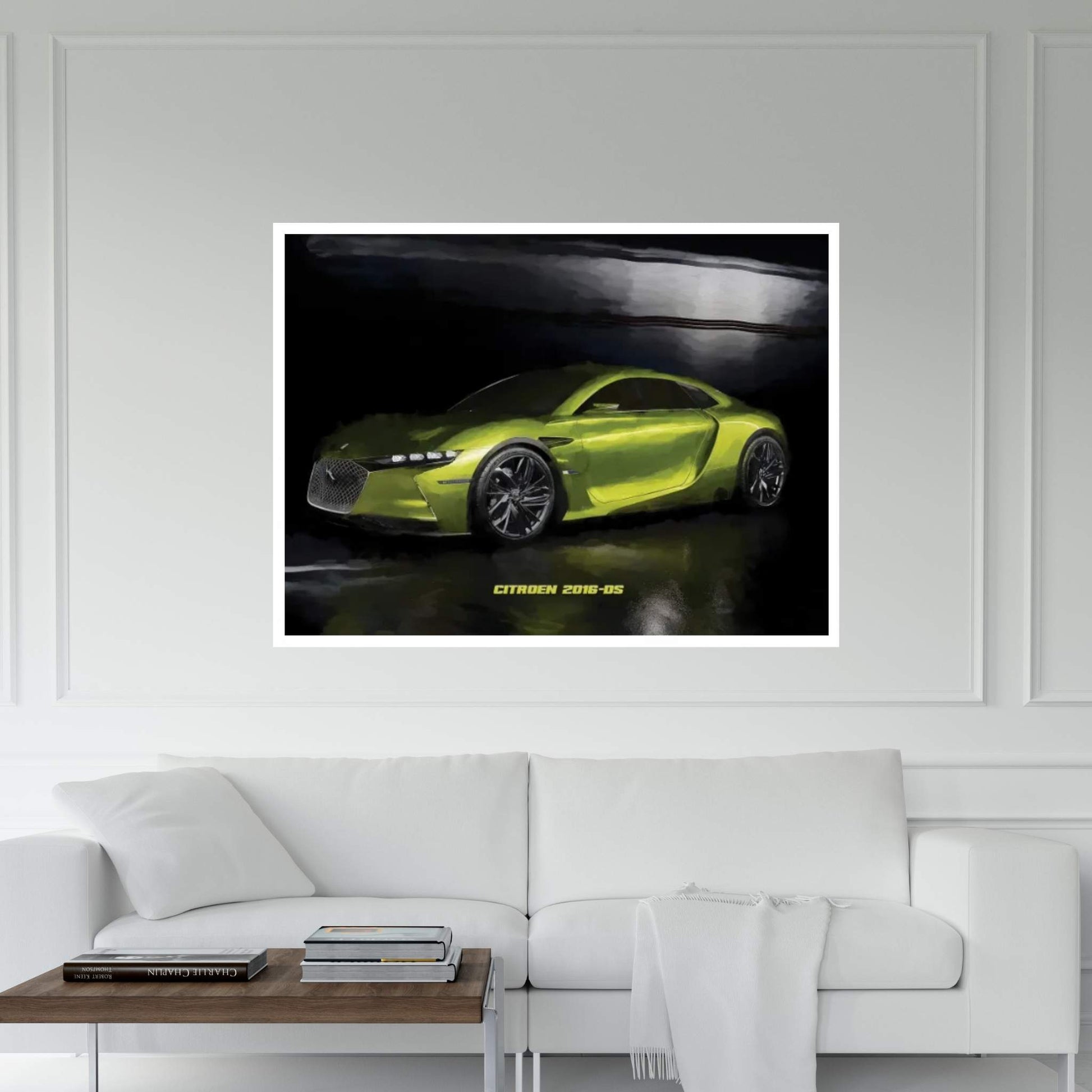 Citroen 2016 DS In Watercolor Canvas Wall Art - Y Canvas