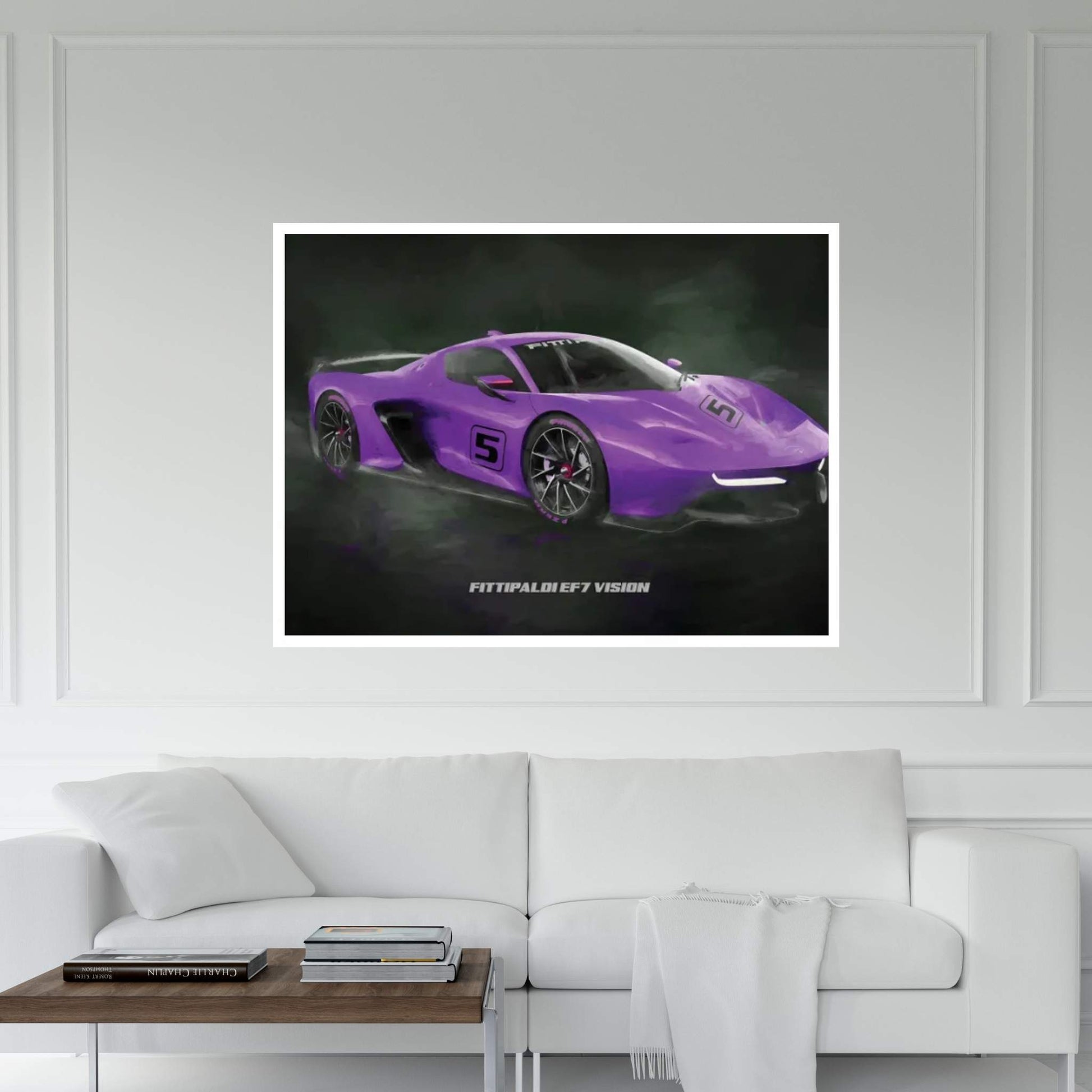 Fittipaldi EF7 Vision sports car Canvas Wall Art - Y Canvas