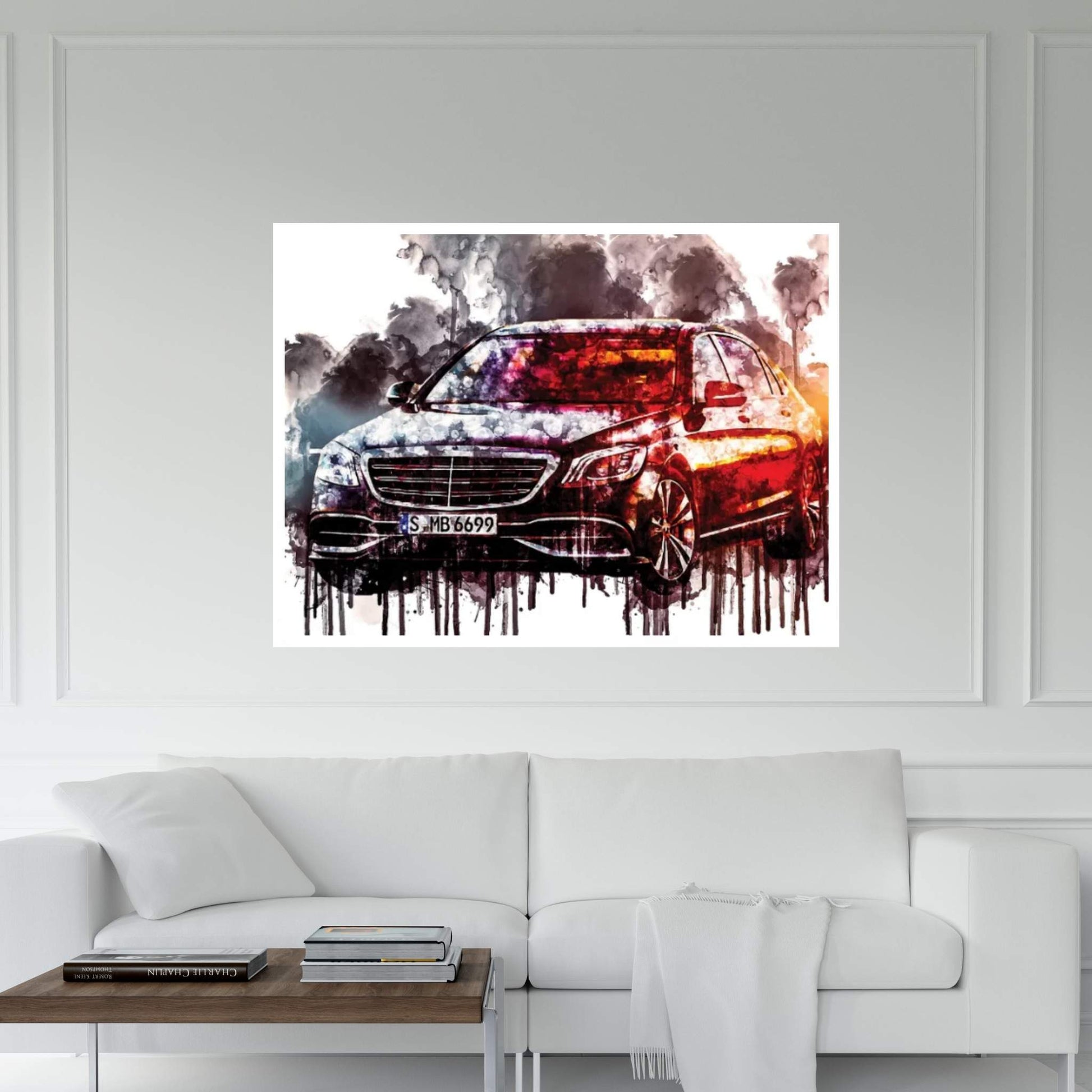 Car 2017 Mercedes Maybach S650 Canvas Wall Art - Y Canvas