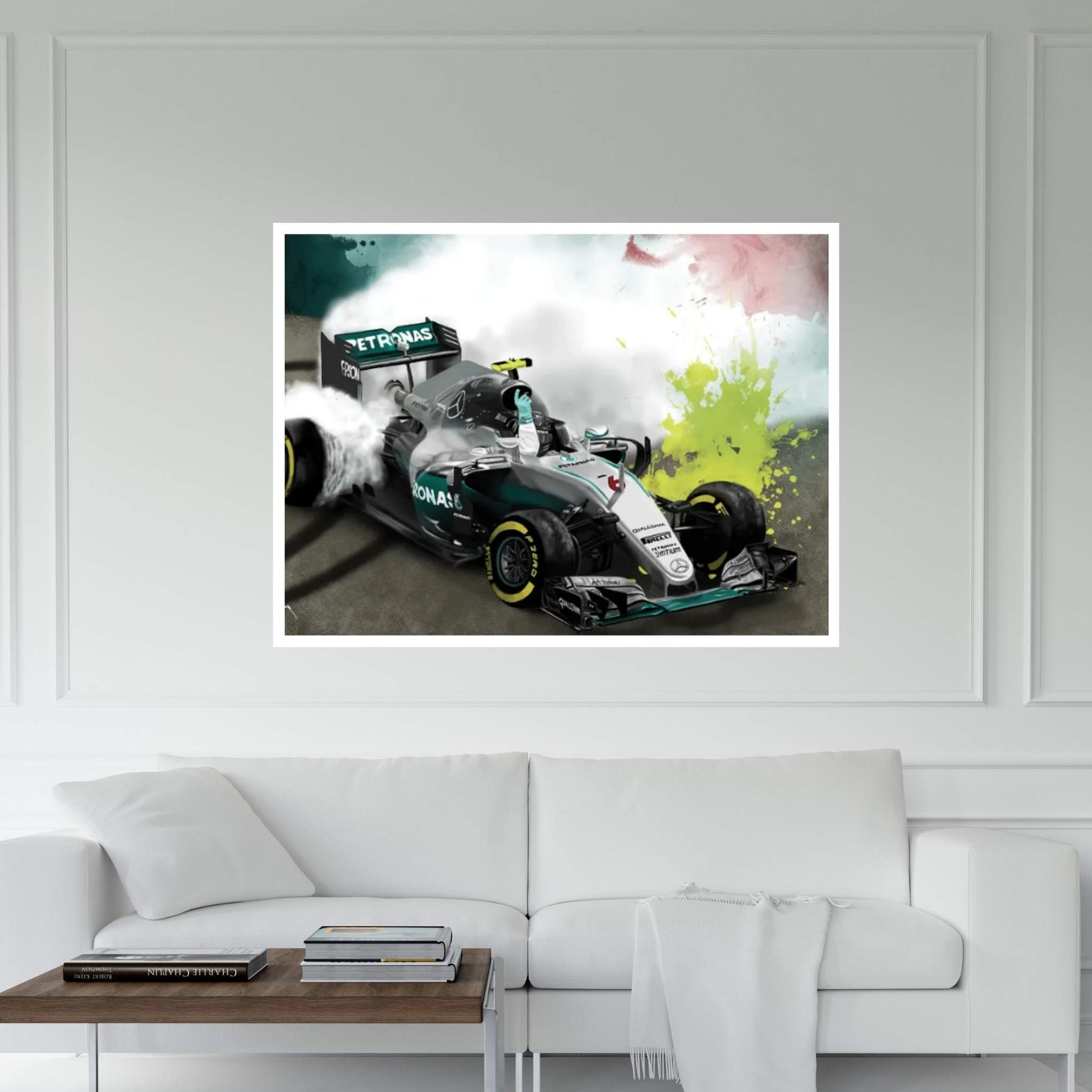 Nico Rosberg Title Win Canvas Wall Art - Y Canvas