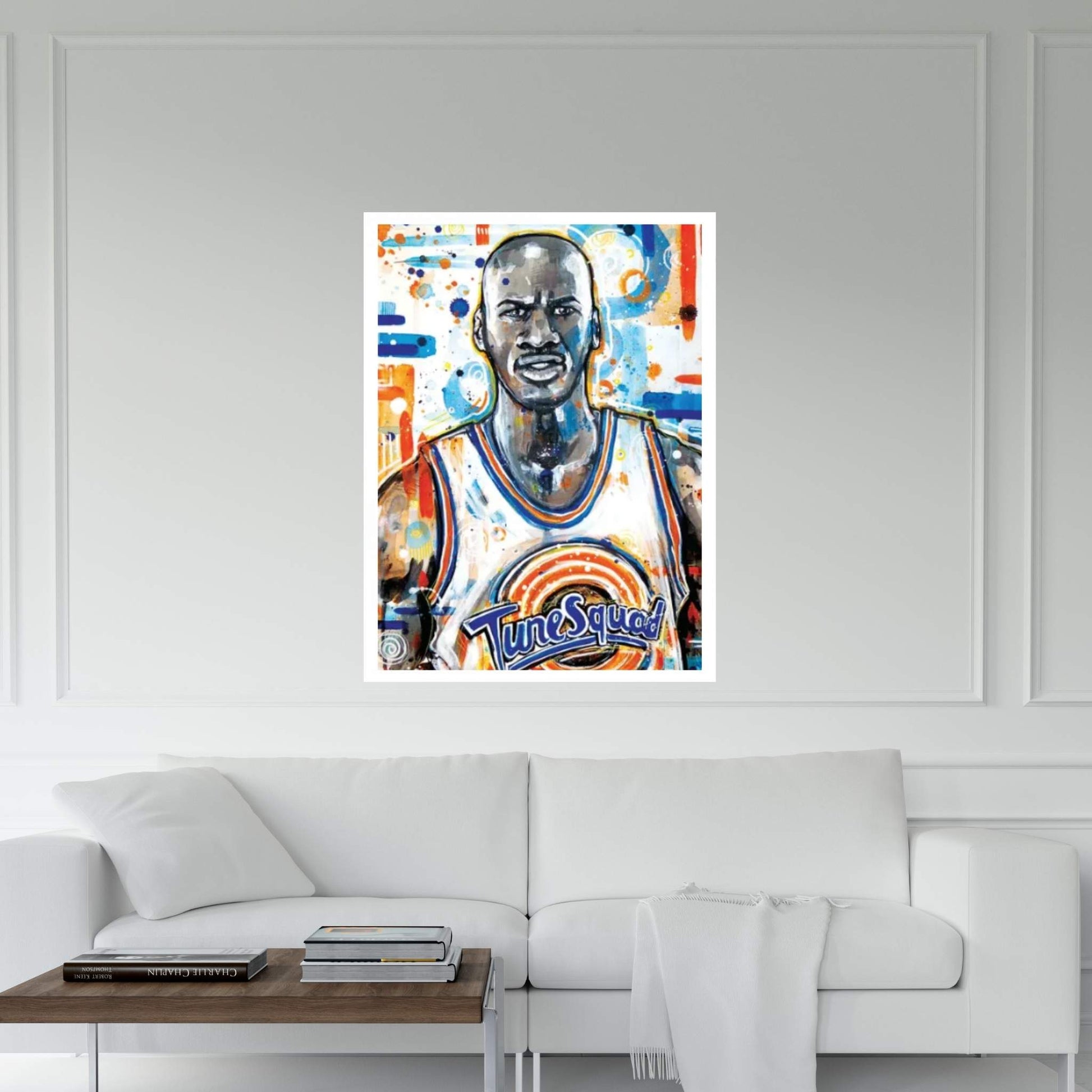MJ Space Jam Canvas Wall Art - Y Canvas