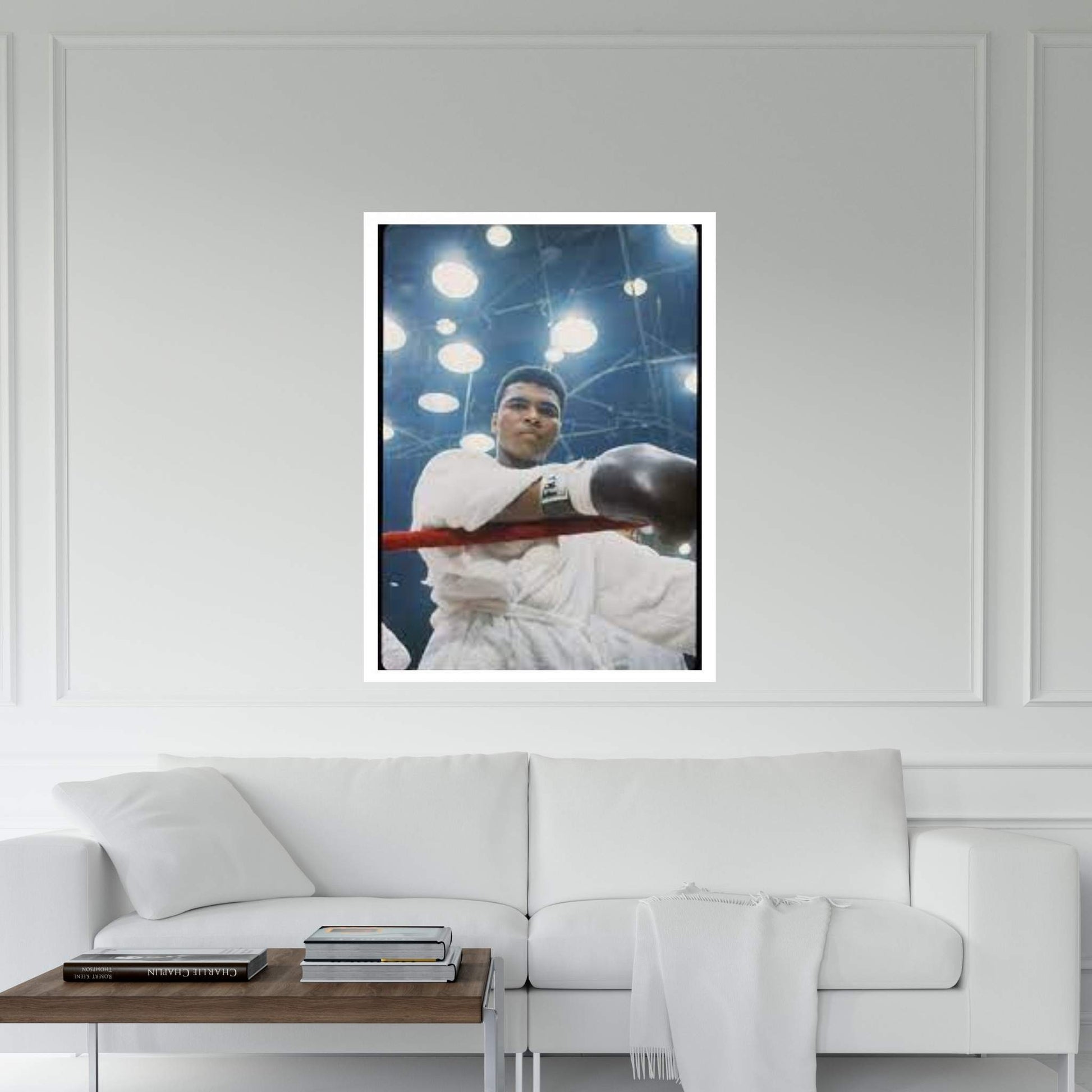 Pre-Fight Corner Shot Of A Young, Robed Muhammad Ali Canvas Wall Art - Y Canvas