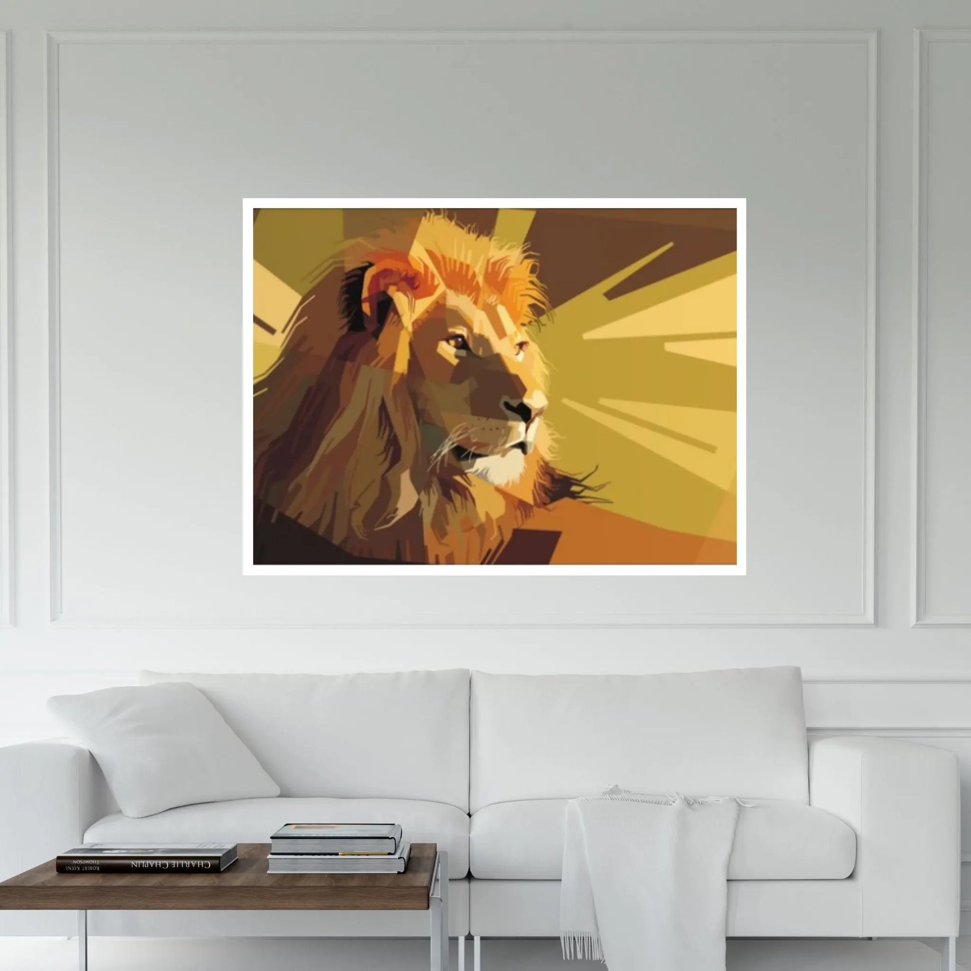 Lion Canvas Wall Art Animal Wall Art, Canvas Wall Art, Animal wall art decor Large lion art - Y Canvas
