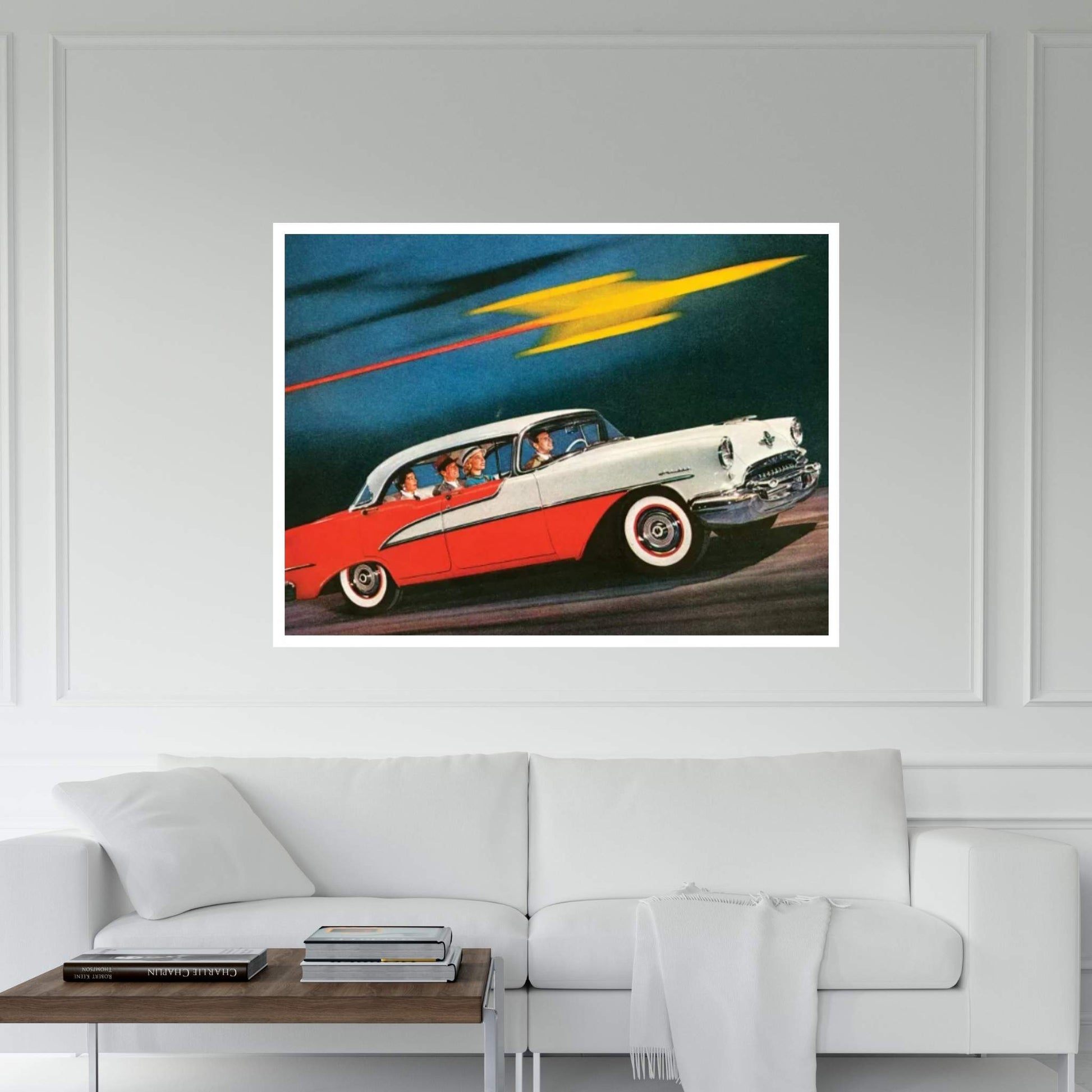 1955 Oldsmobile Magazine Advert Detail Canvas Wall Art - Y Canvas