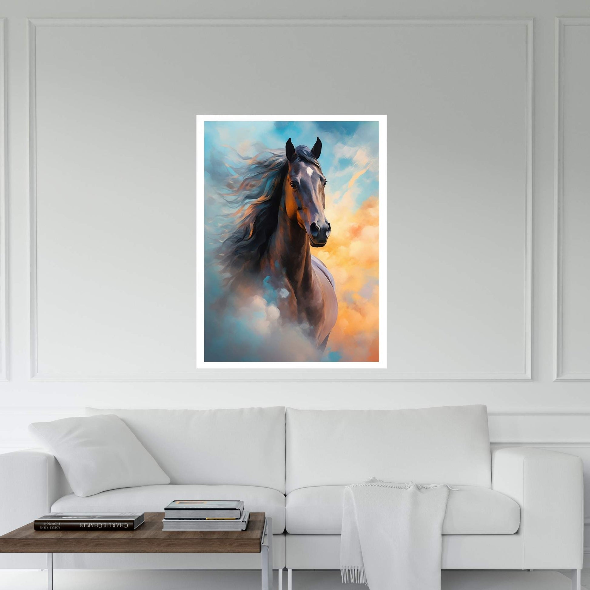 Beautiful Brown Horse Canvas Wall Art , Animal Wall Art - Y Canvas