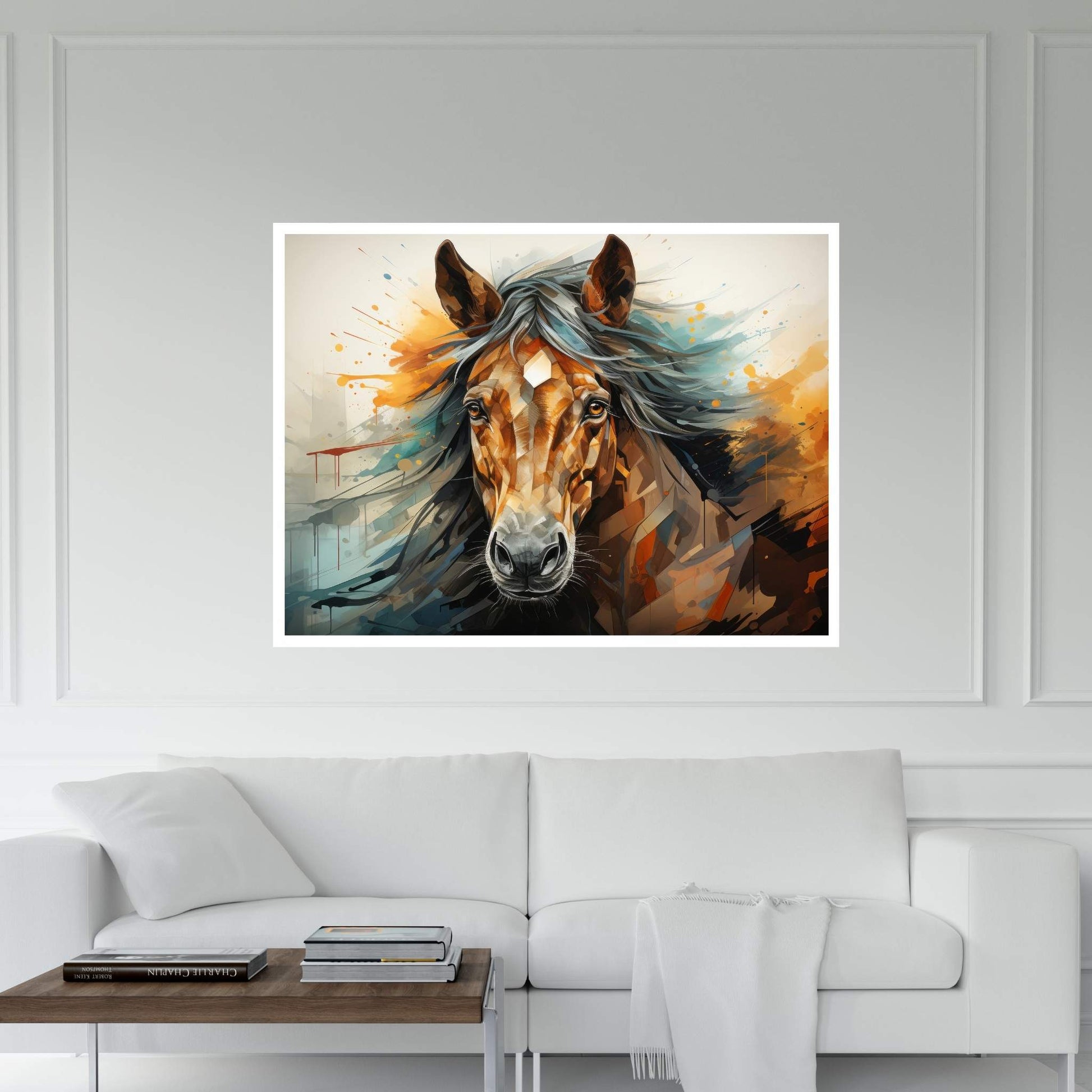 Beautiful Brown Horse Canvas Wall Art , Animal Wall Art - Y Canvas