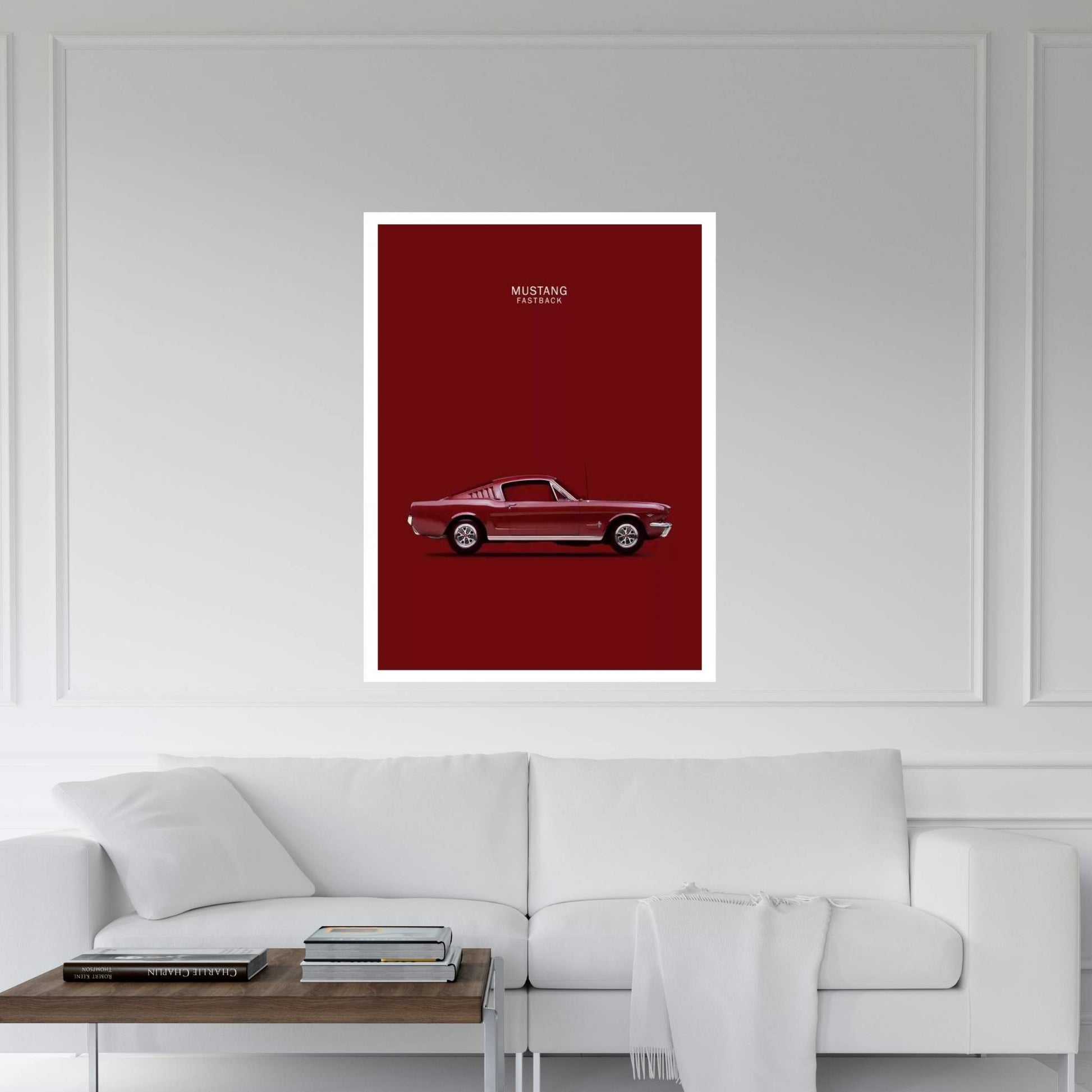 1965 Ford Mustang Fastback Canvas Wall Art - Y Canvas