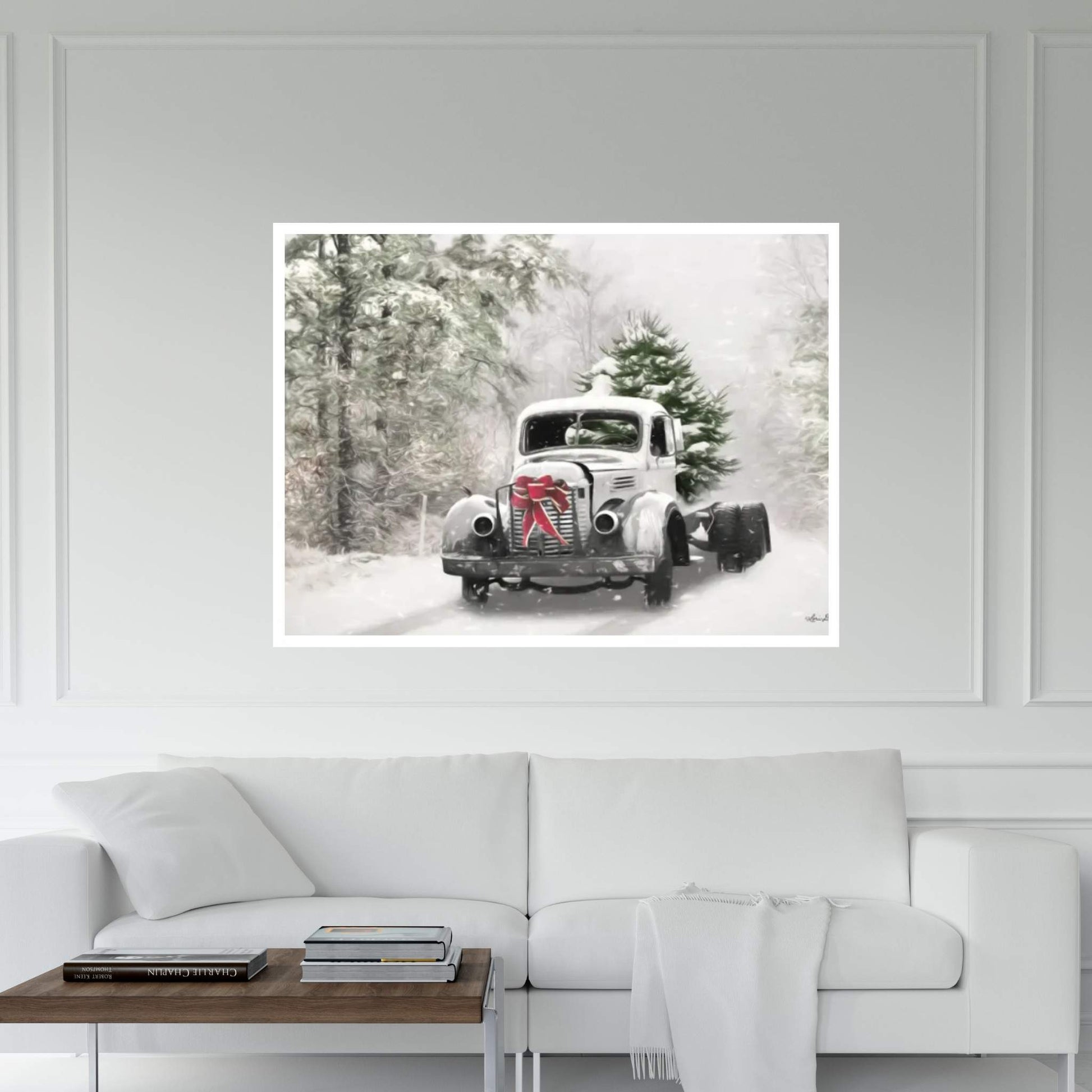 The Christmas Centerpiece Canvas Wall Art - Y Canvas