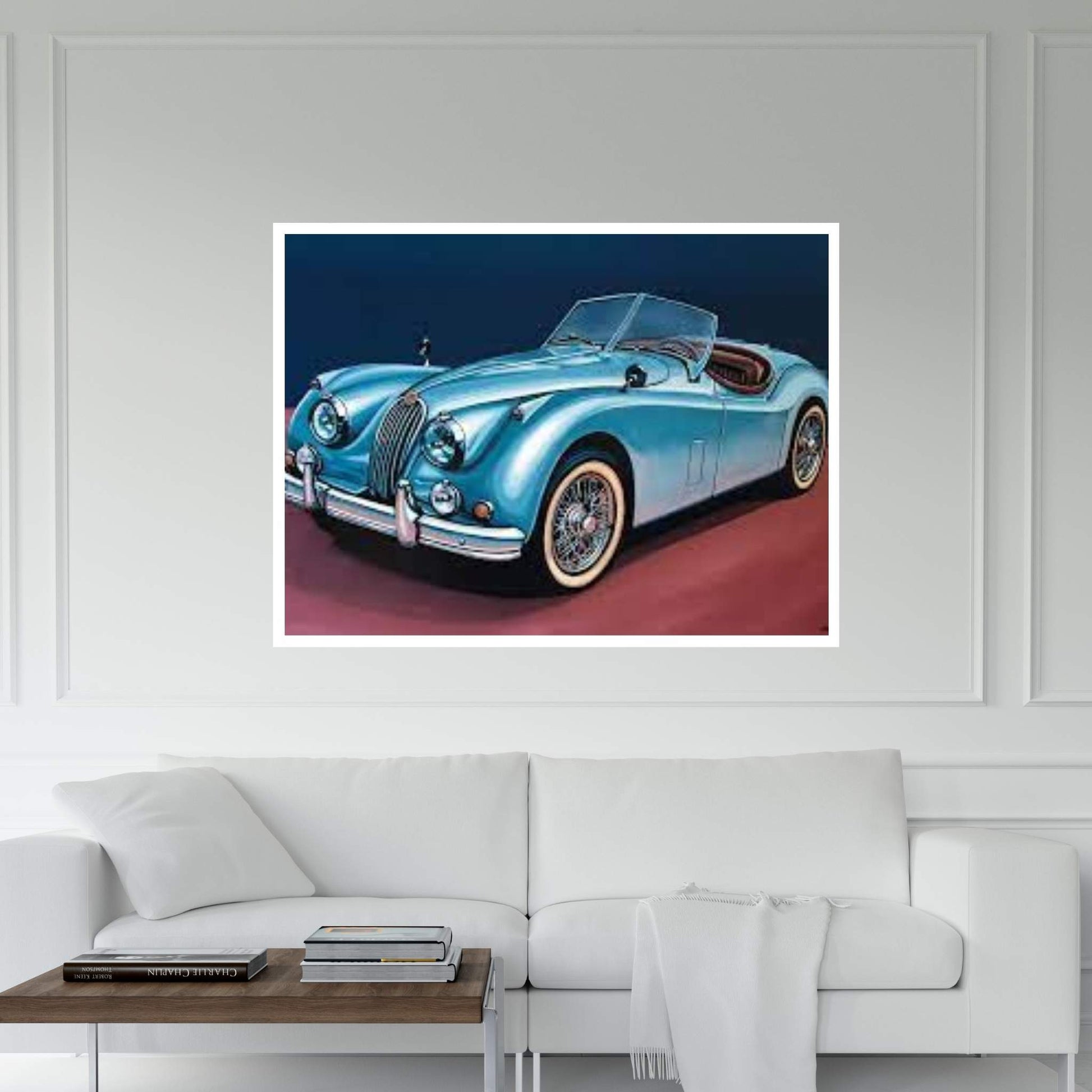 Jaguar Xk140 Cabrio Canvas Wall Art - Y Canvas