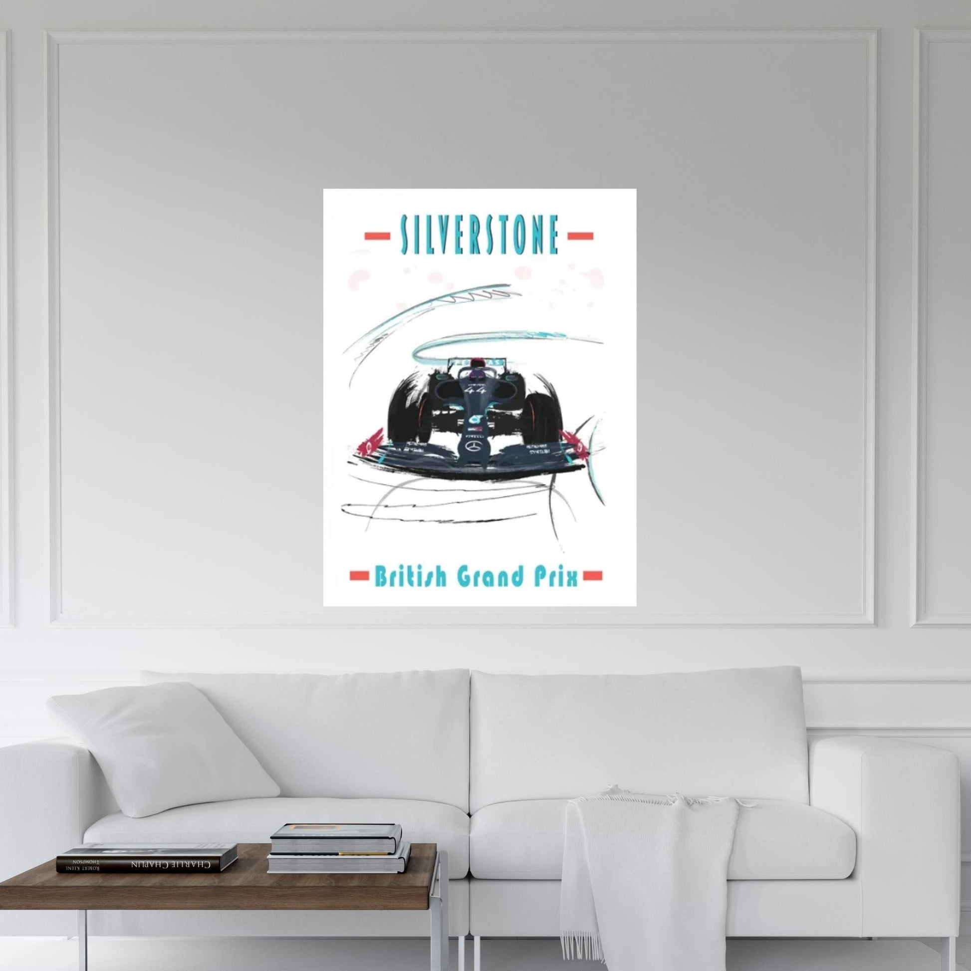 Lewis Hamilton, Silverton, F1 Poster Canvas Wall Art - Y Canvas