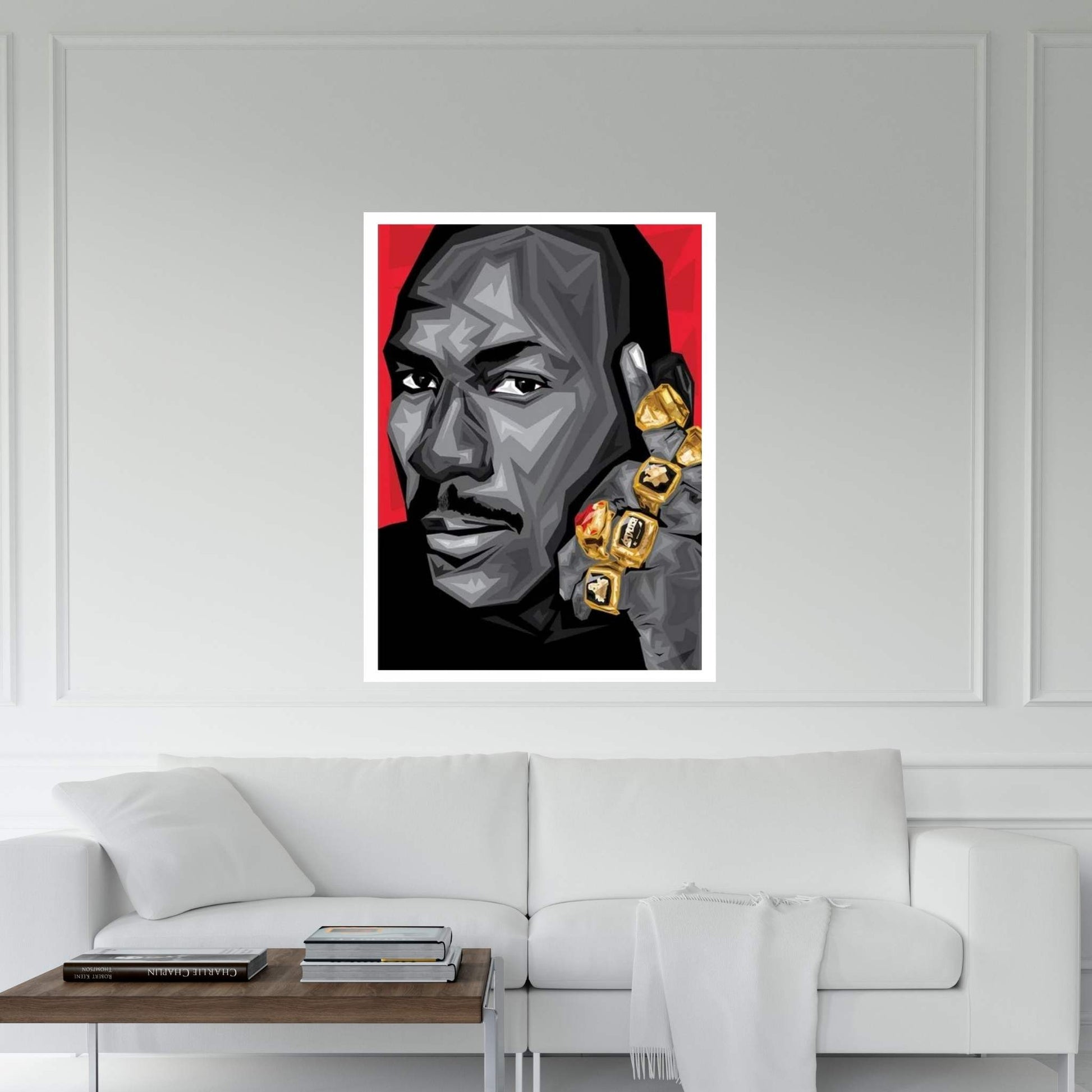 GOAT MJ Canvas Wall Art - Y Canvas