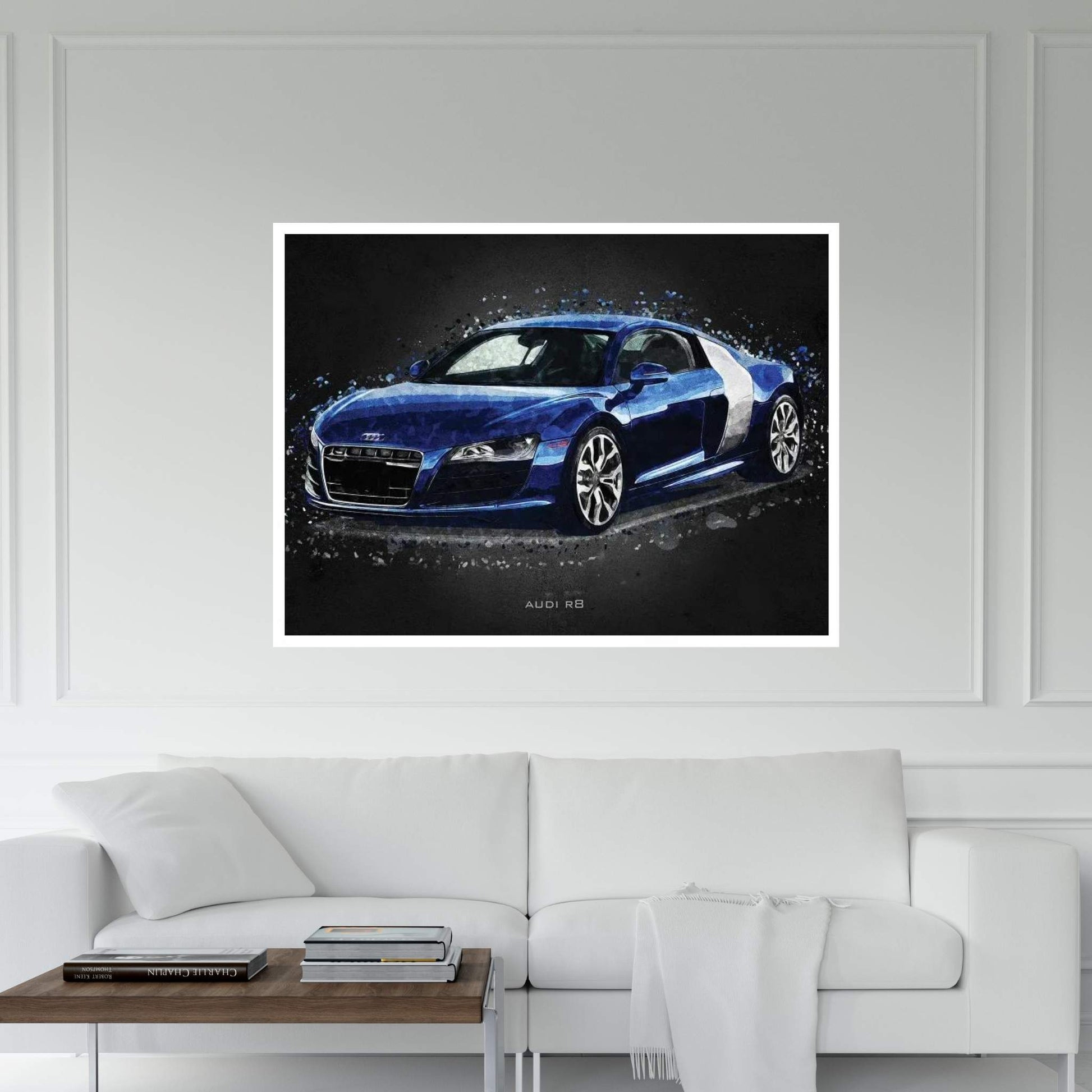 Audi R8 Acrylic Canvas Wall Art - Y Canvas