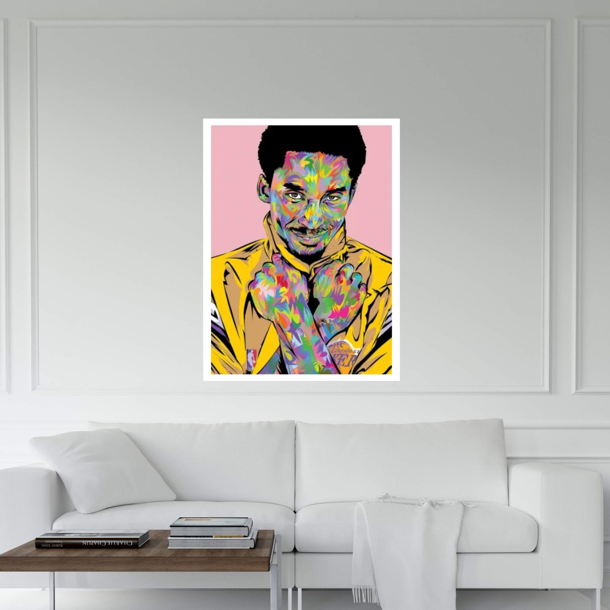 Kobe RIP Pink Canvas Wall Art - Y Canvas