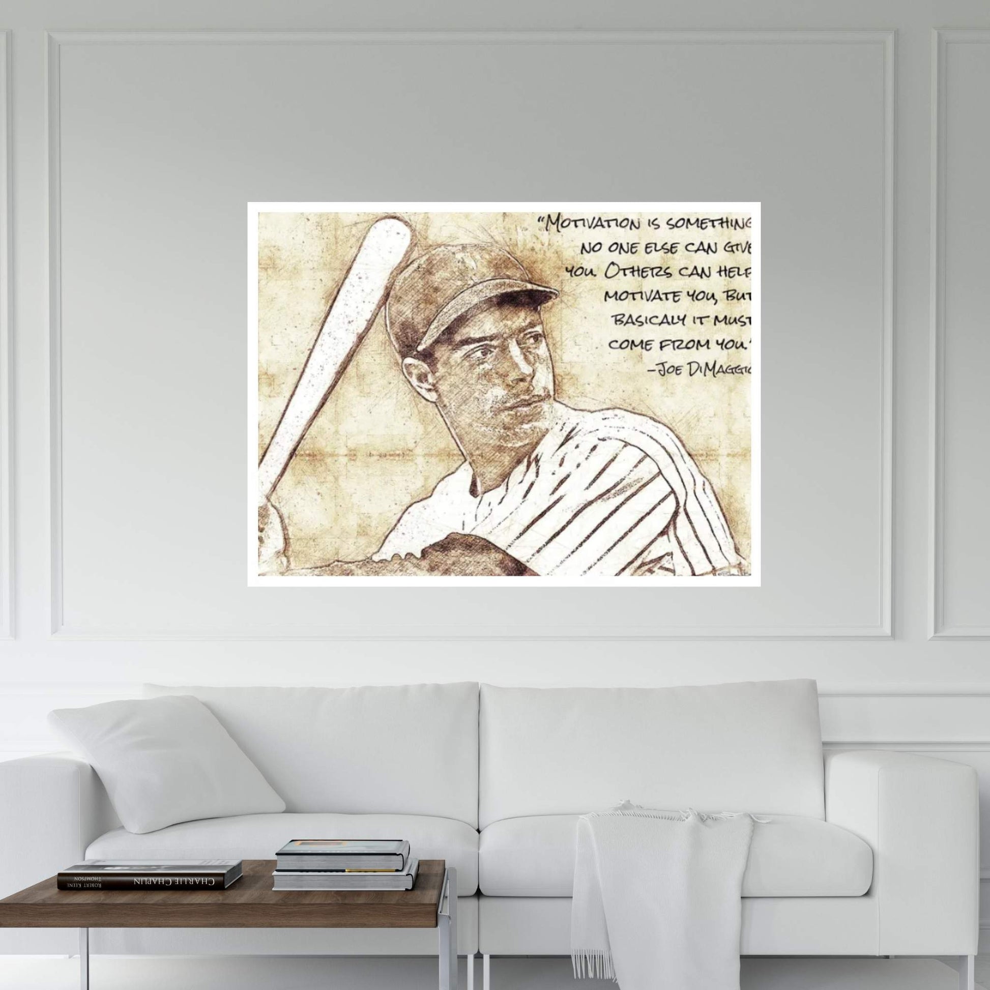 Joe DiMaggio Canvas Wall Art - Y Canvas