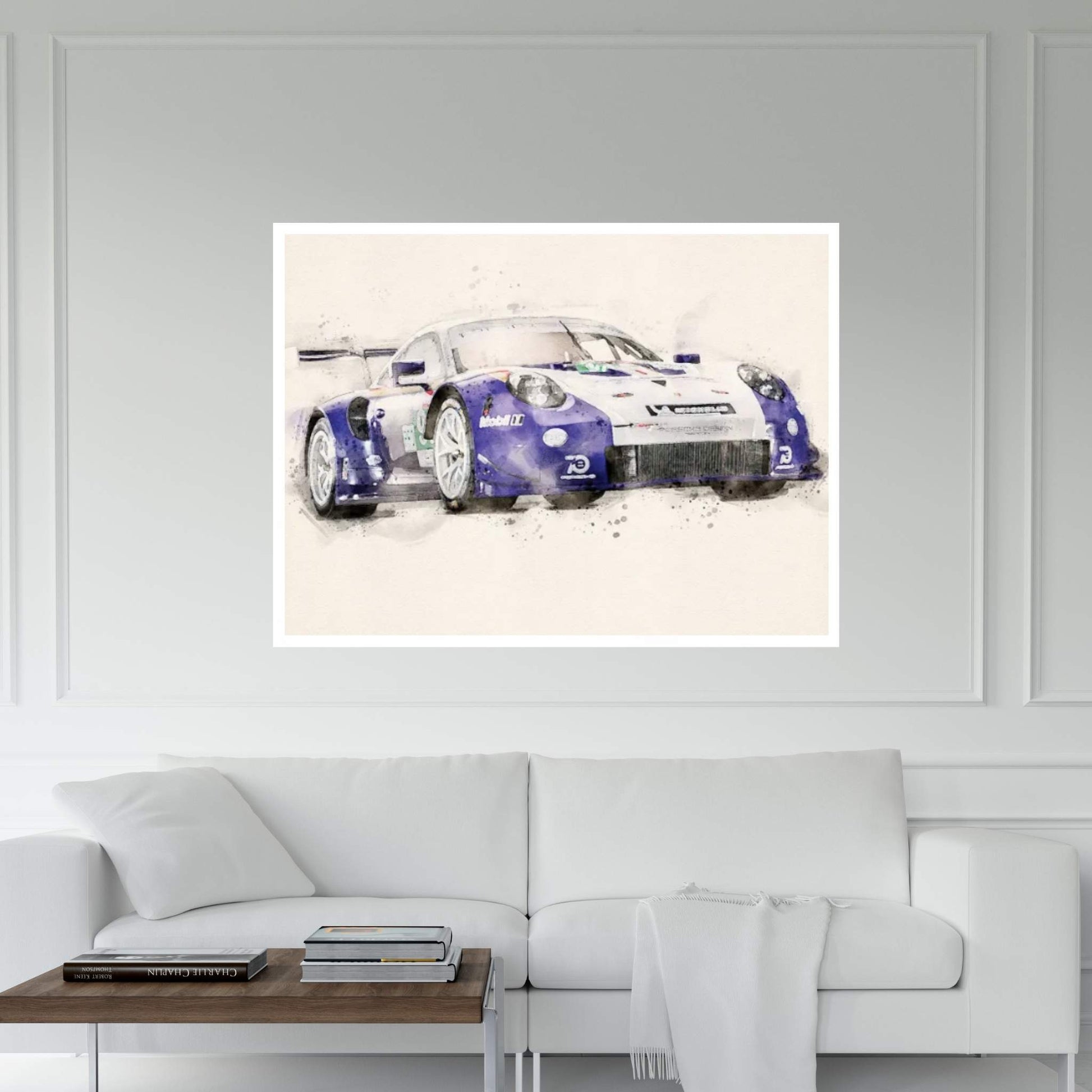 Porsche 911 RSR V II Canvas Wall Art - Y Canvas