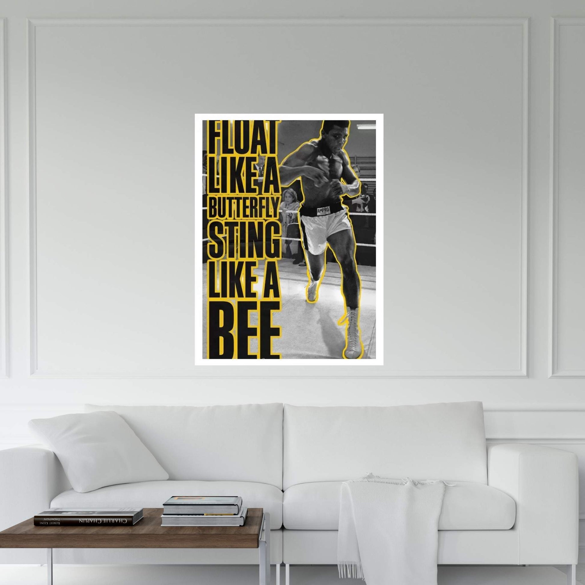 Float like a butterfly Sting like a Bee Canvas Wall Art - Y Canvas
