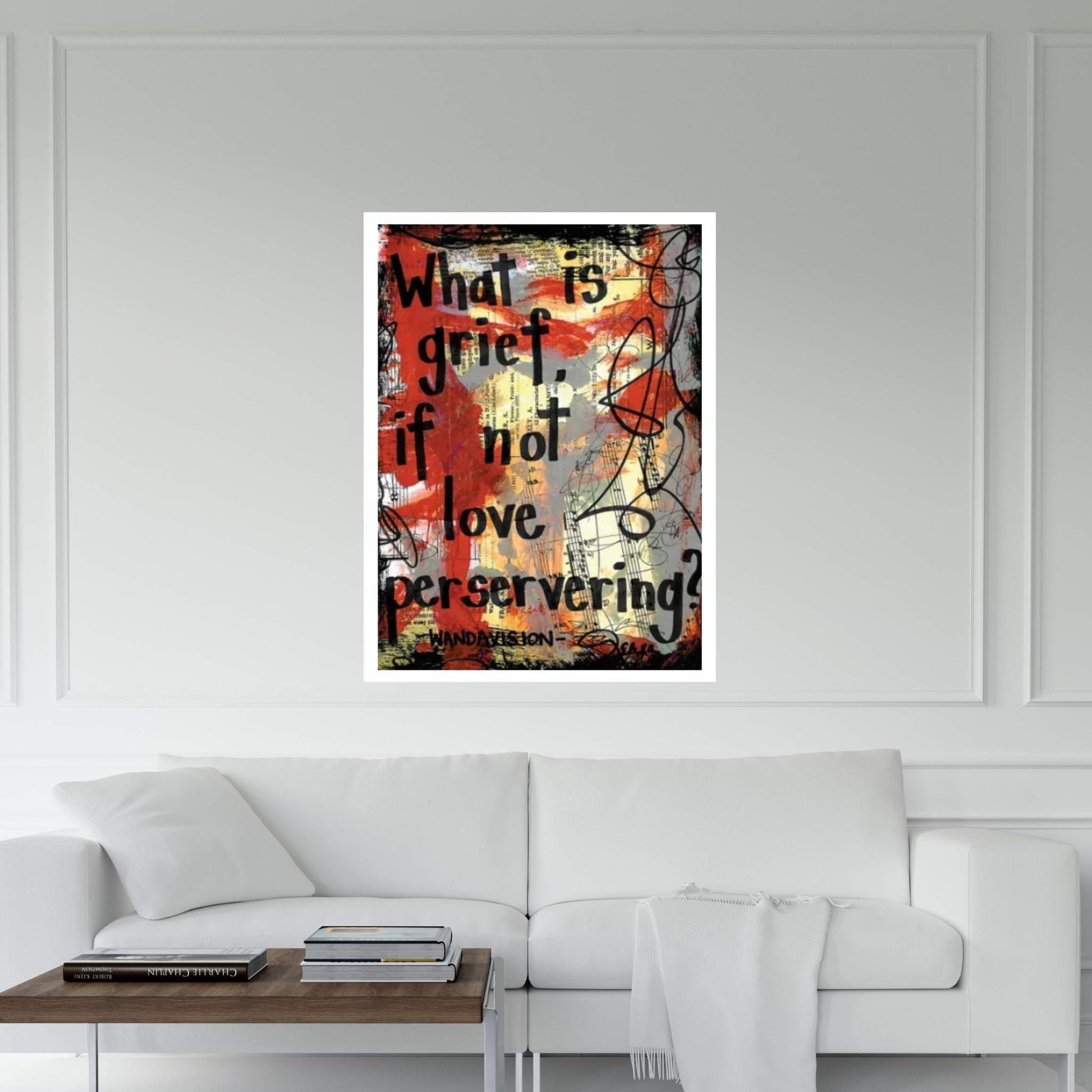 Grief Love Perservering Wandavision Canvas Wall Art - Y Canvas