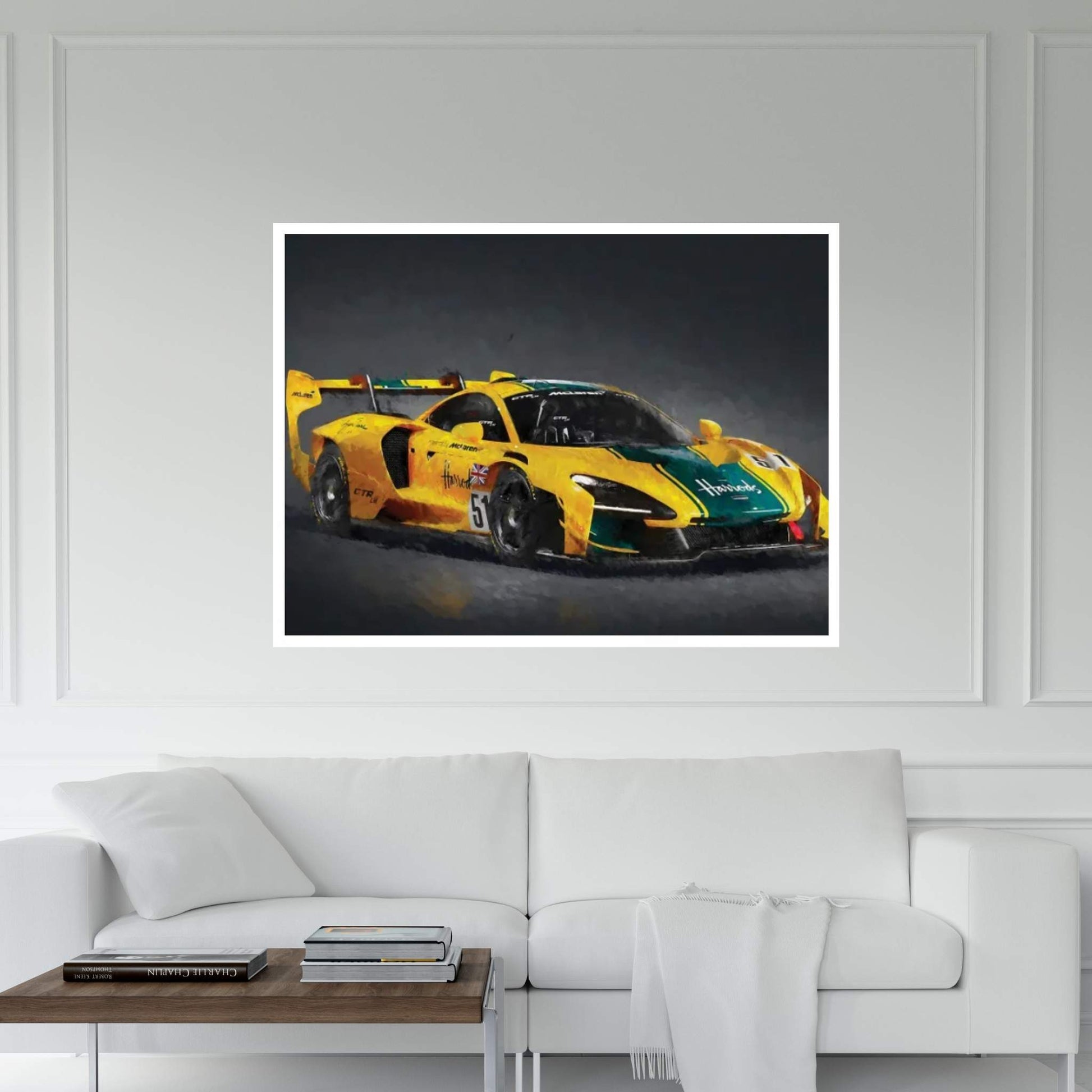 Mclaren F1 Ayrton Senna Canvas Wall Art - Y Canvas