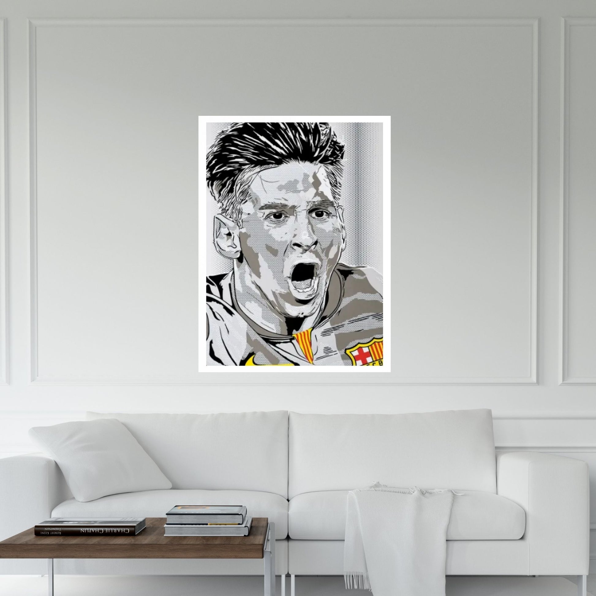 Messi Canvas Wall Art - Y Canvas