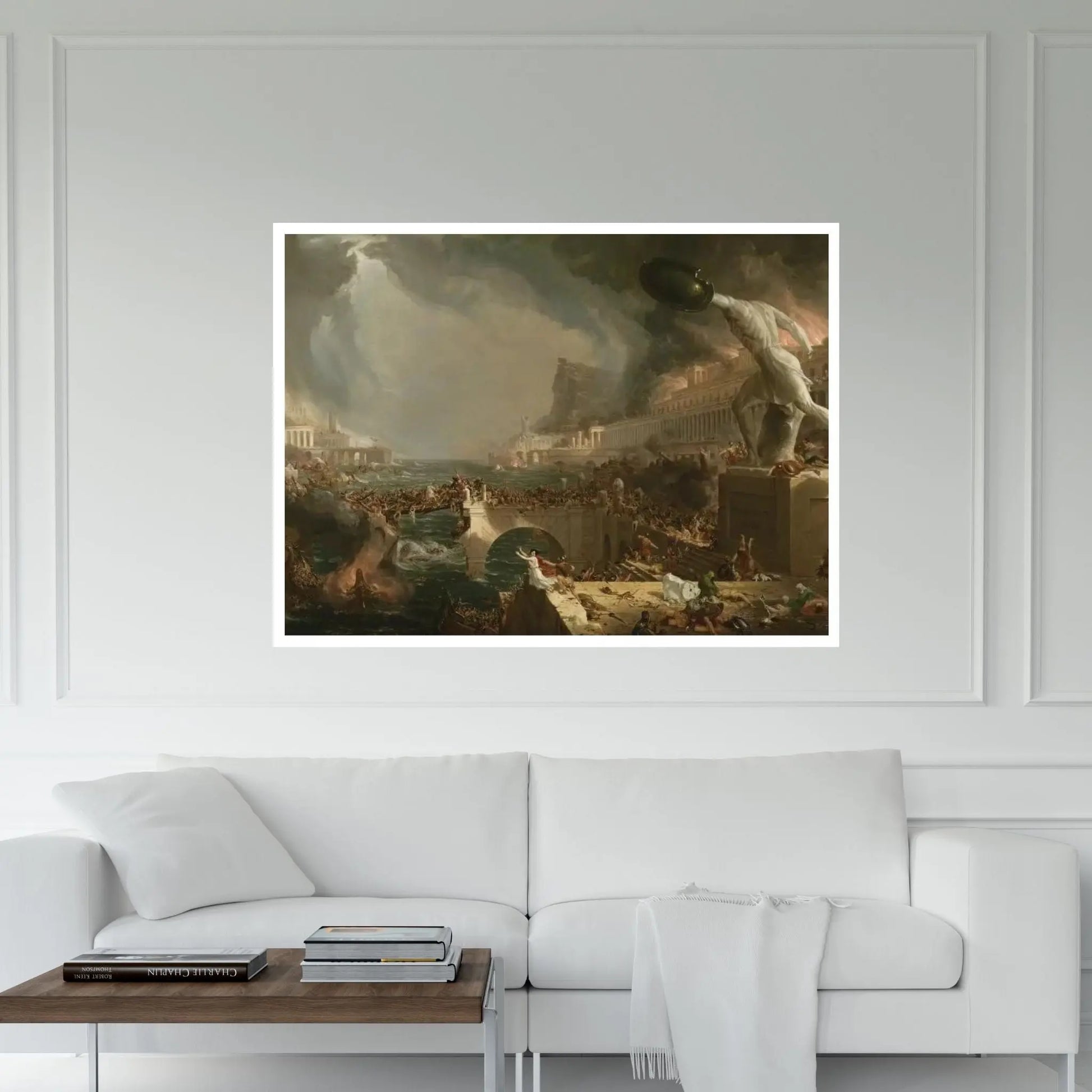 The Course of Empire: Destruction, 1836 Canvas Wall Art - Y Canvas
