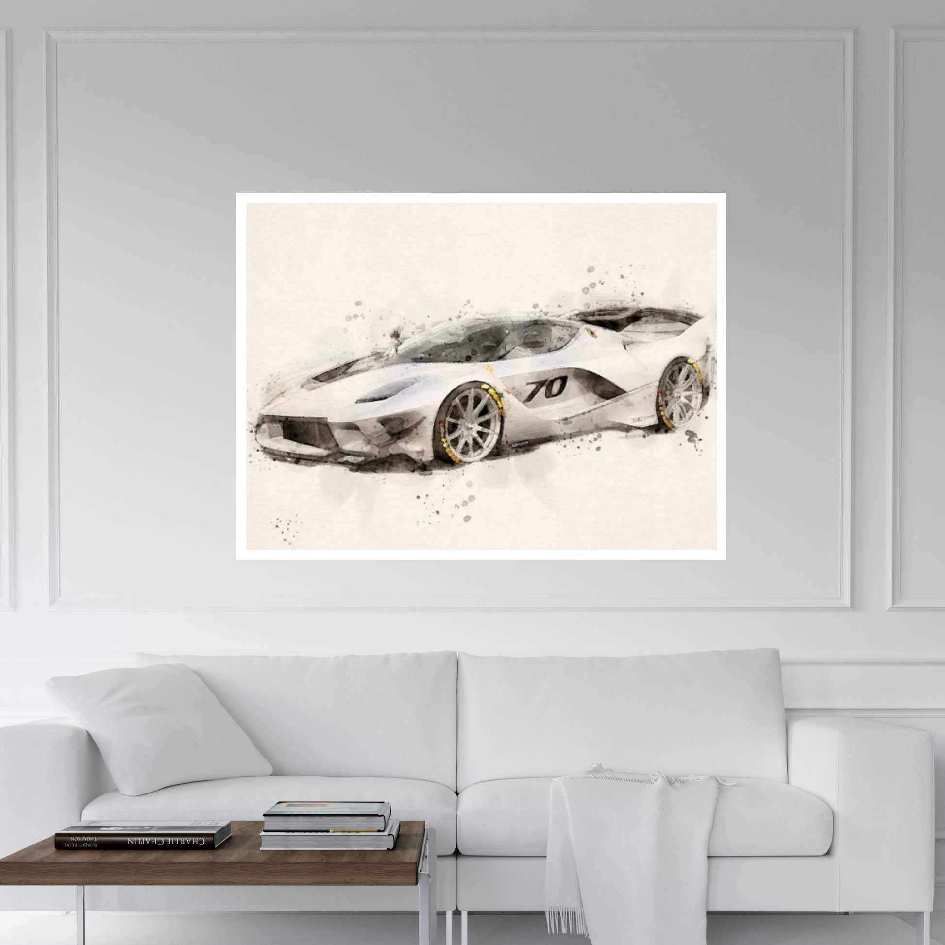 Ferrari FXX Evo Canvas Wall Art - Y Canvas