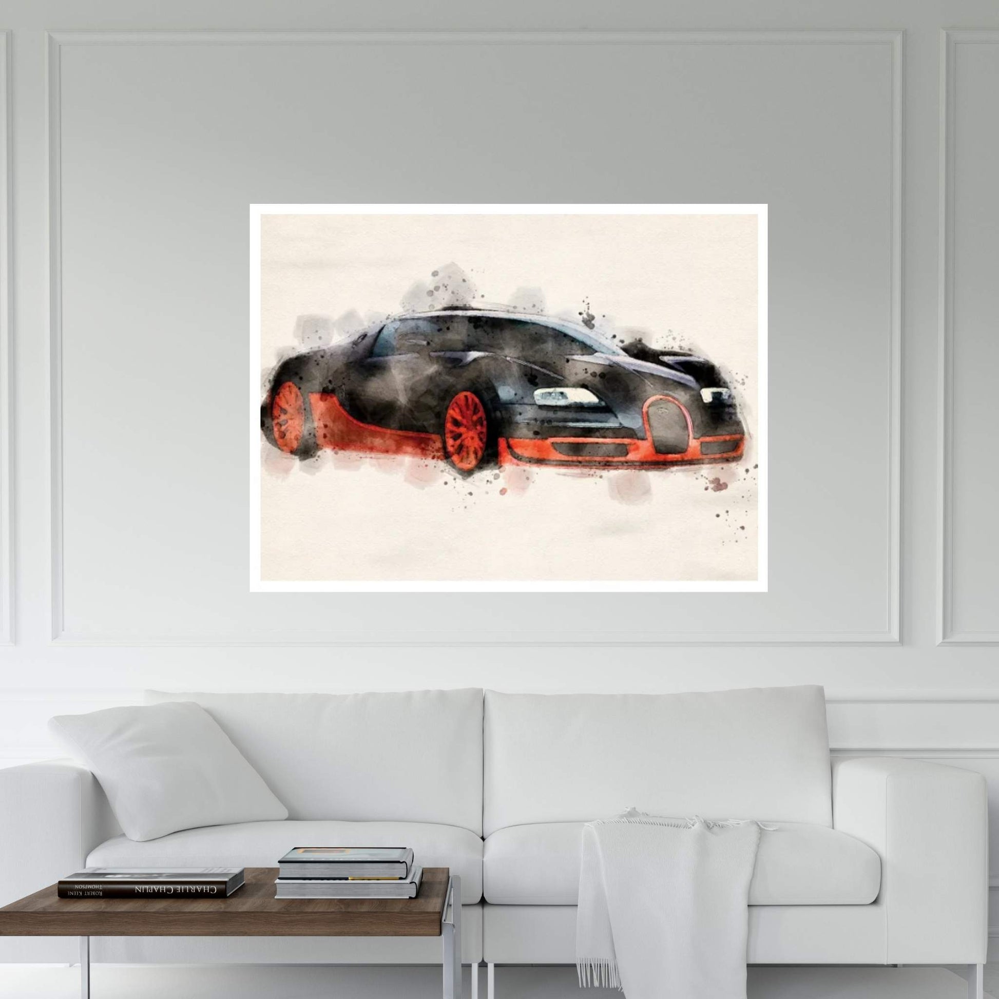 Bugatti Veyron II Canvas Wall Art - Y Canvas