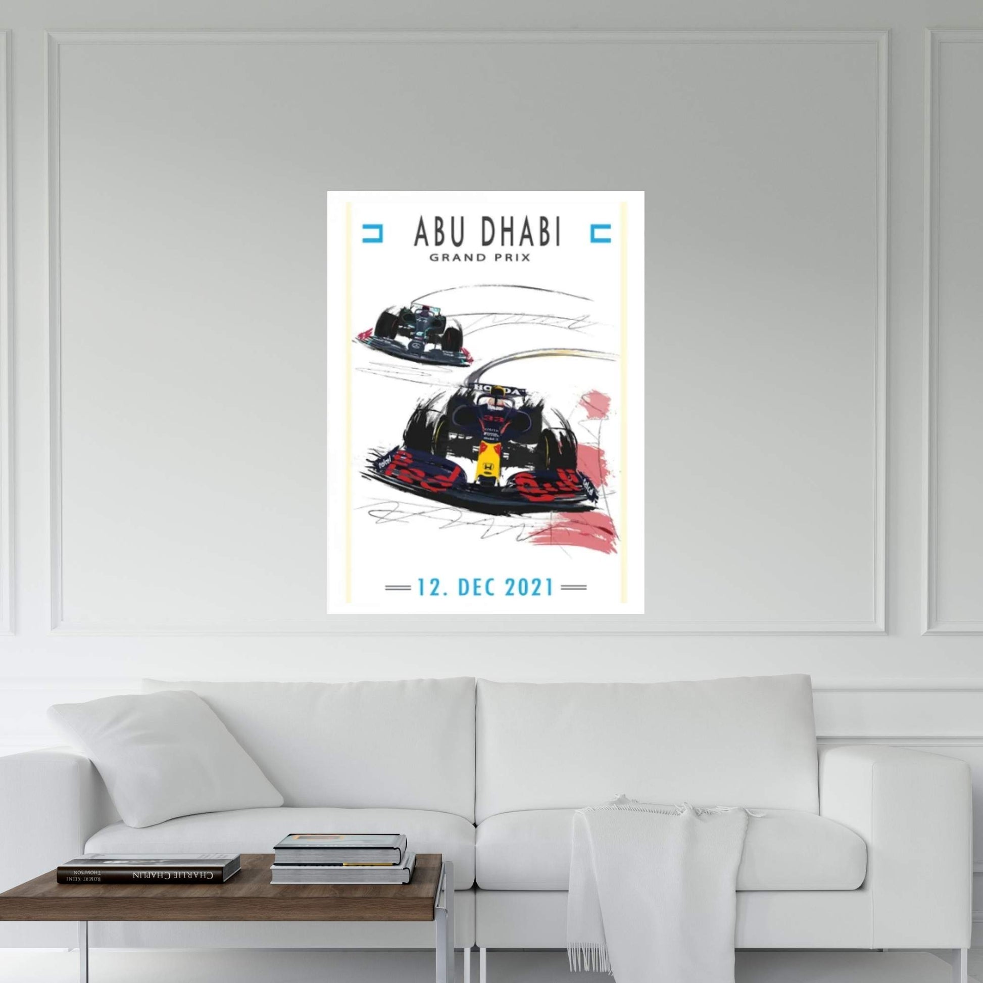 Max Verstappen, Abu Dhabi, F1 Poster Canvas Wall Art - Y Canvas
